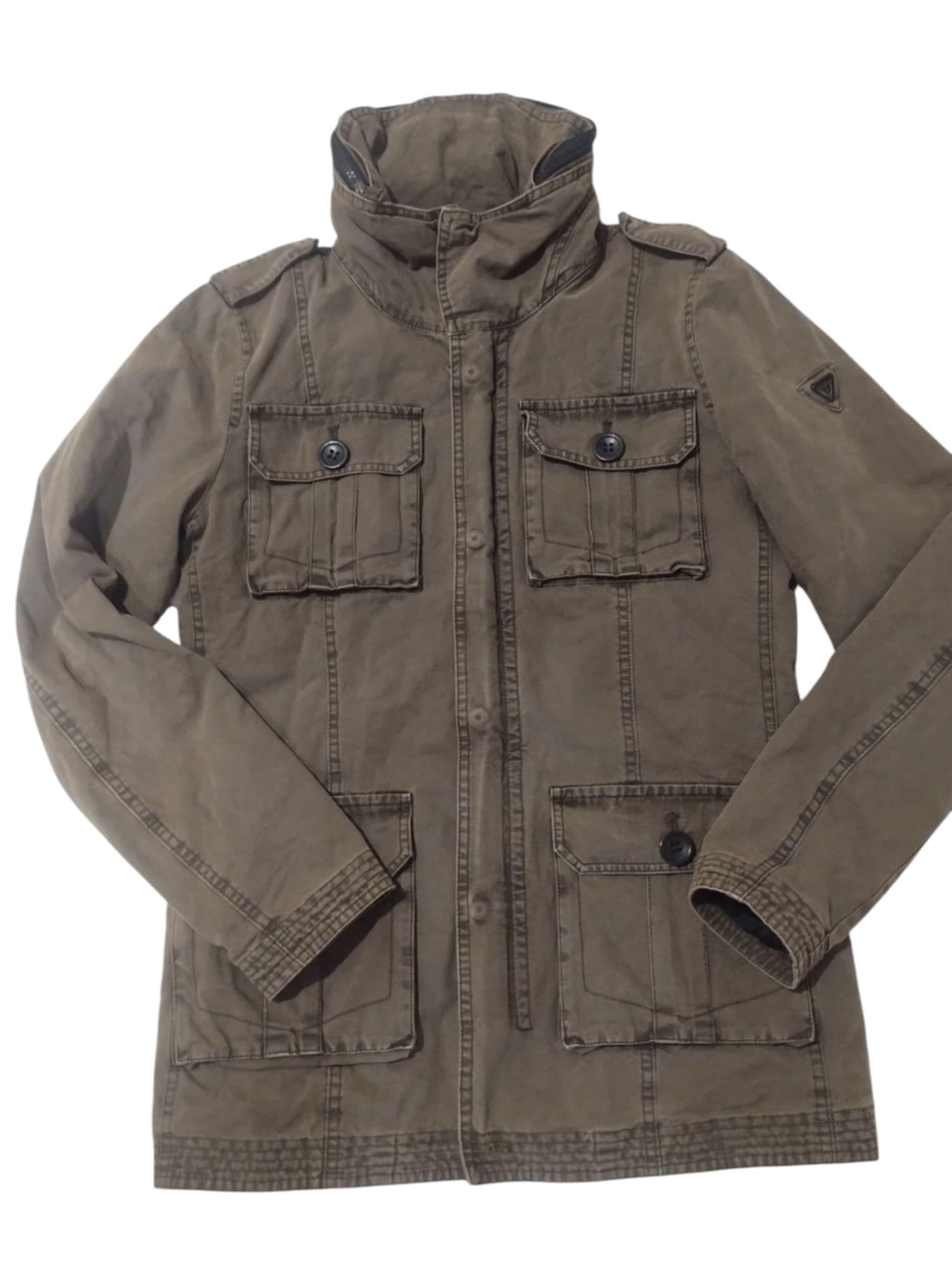 Guess Guess Utility Military Jacket – Khaki Green s Size US S / EU 44-46 / 1 - 1 Thumbnail