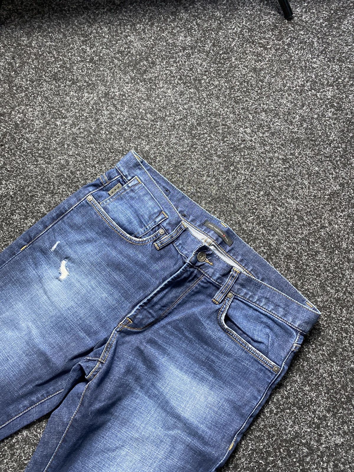 John Varvatos × Vintage Designer John Varvatos Usa Skinny Denim Mens Jeans Opium Size US 32 / EU 48 - 3 Thumbnail