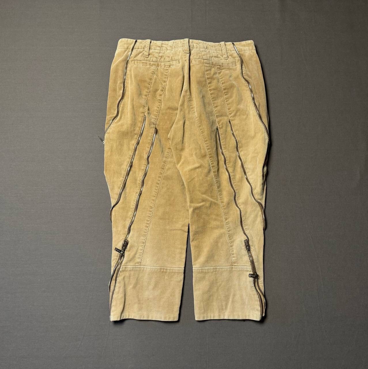 Jun Takahashi × Undercover Undercover 11AW Mirror Zipper Corduroy Pants Size US 34 / EU 50 - 1 Thumbnail