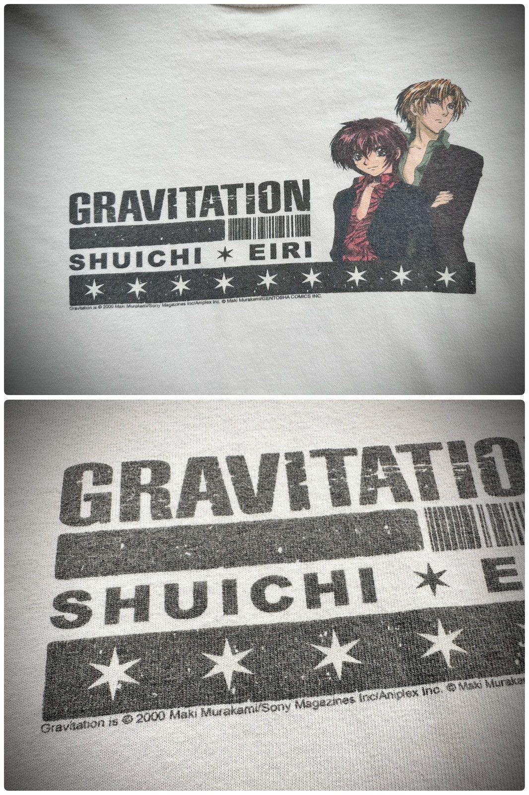 Gildan × Japanese Brand × Vintage VTG 2000 Maki Murakami Gravitation Anime Manga TV Promo RARE Size US XL / EU 56 / 4 - 6 Thumbnail