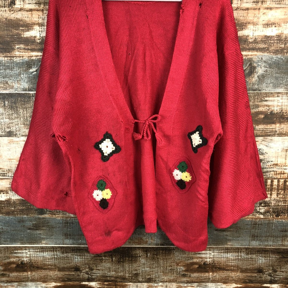 Vintage DL Japanese Brand kimono vintage Cardigan Knitwear #C168 Size US M / EU 48-50 / 2 - 3 Thumbnail