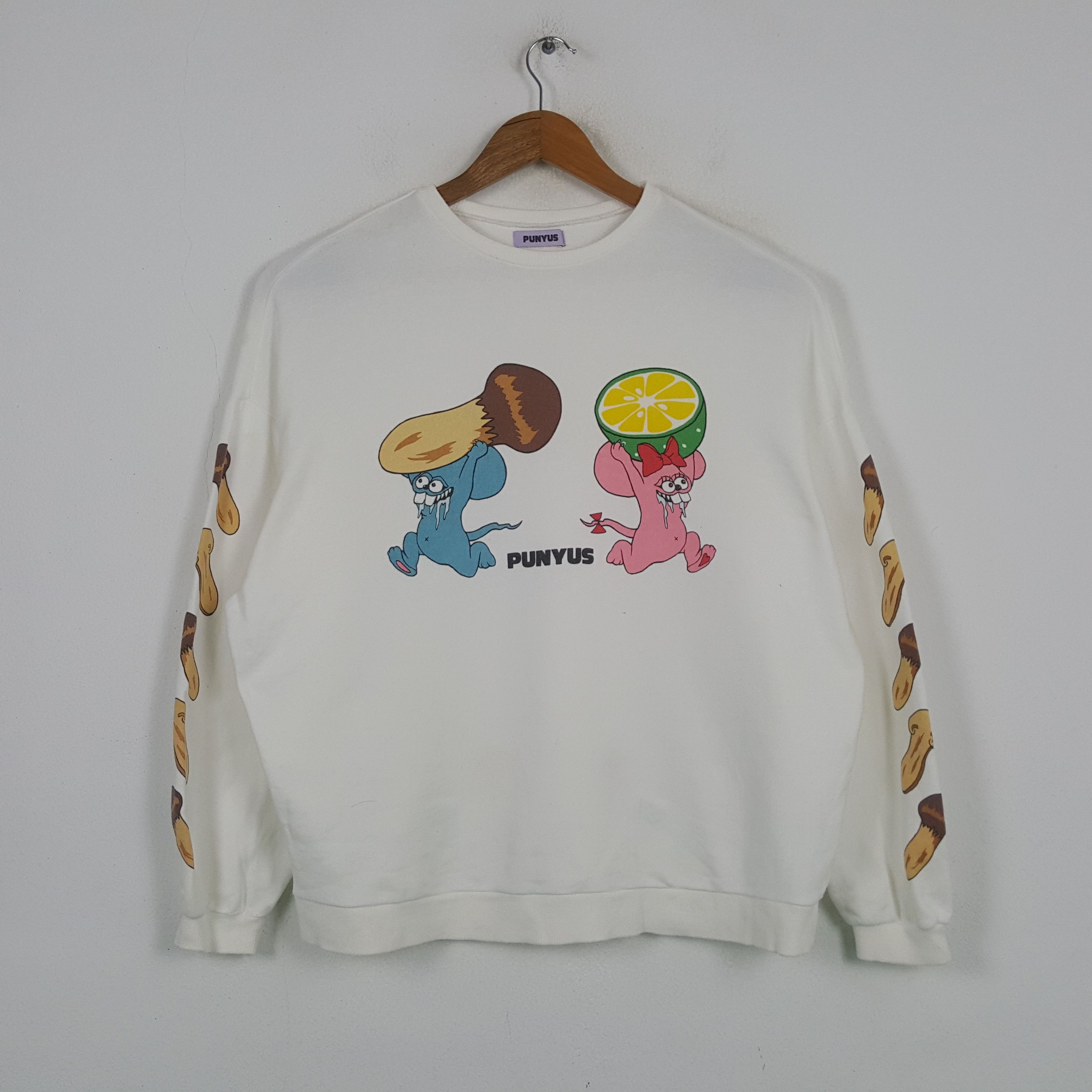Japanese Brand × Vintage Vintage PUNYUS Japan Streetwear Sweatshirt C295N20 Size US XL / EU 56 / 4 - 1 Thumbnail