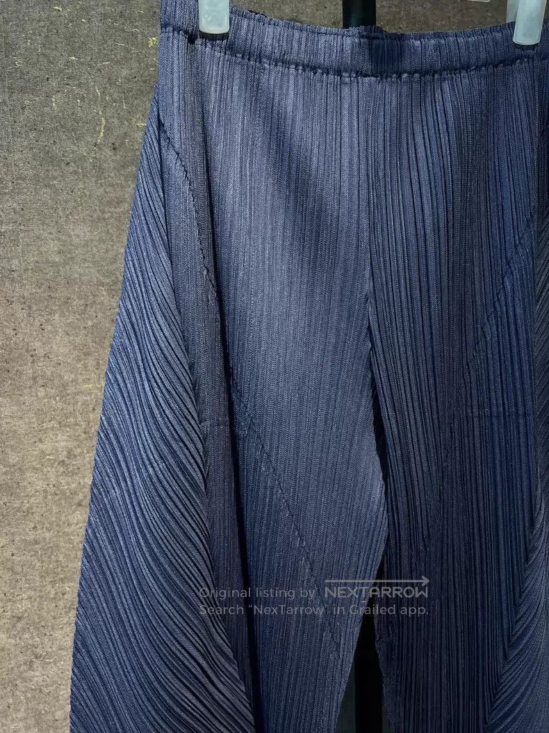 Issey Miyake Issey Miyake Pleated Asymmetric Pants Size 26" / US 2 / IT 38 - 2 Thumbnail