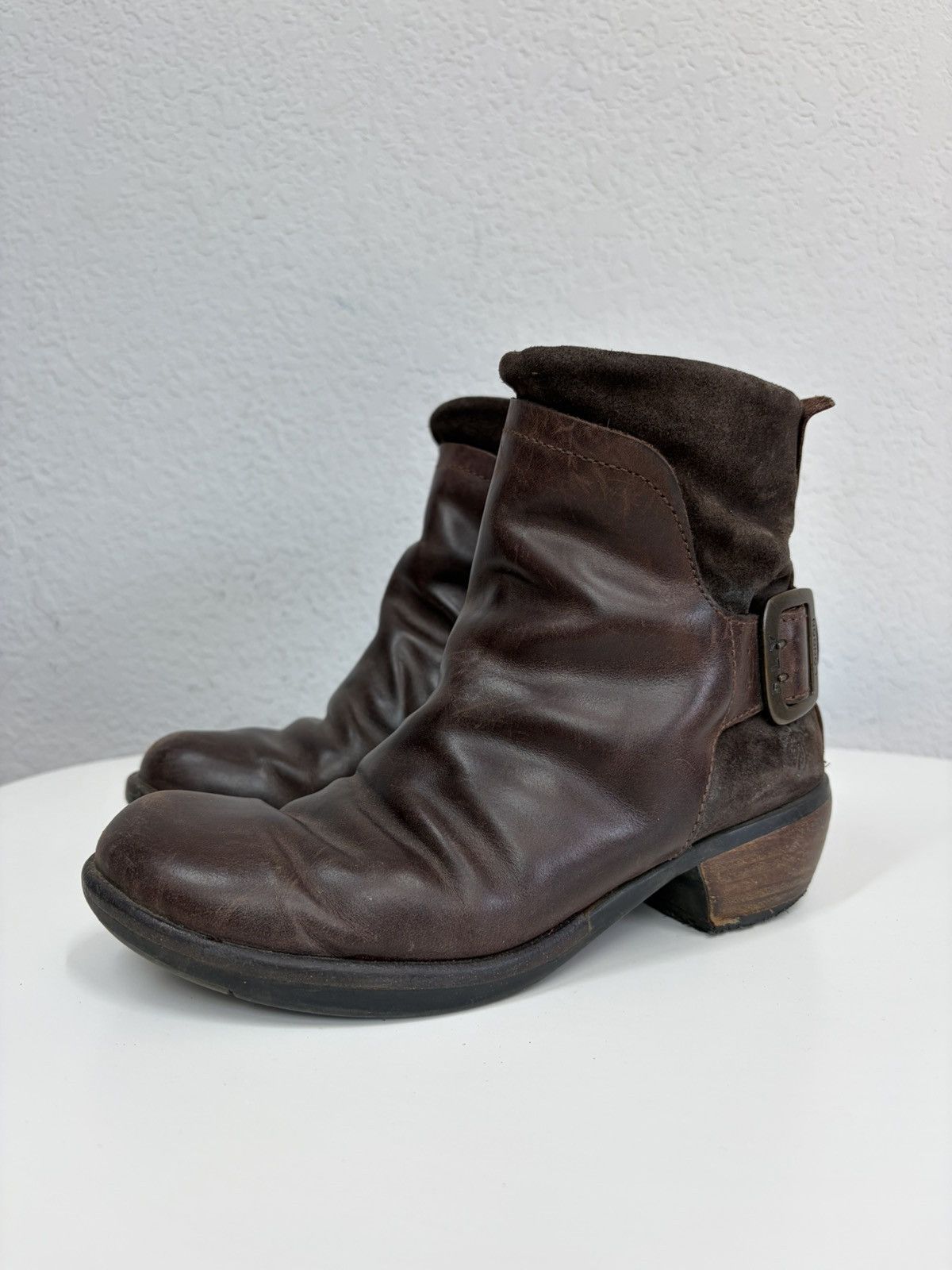 A.S.98 Vintage Like Maison Margiela Belted Leather Biker Boots Size US 8 / IT 38 - 3 Thumbnail