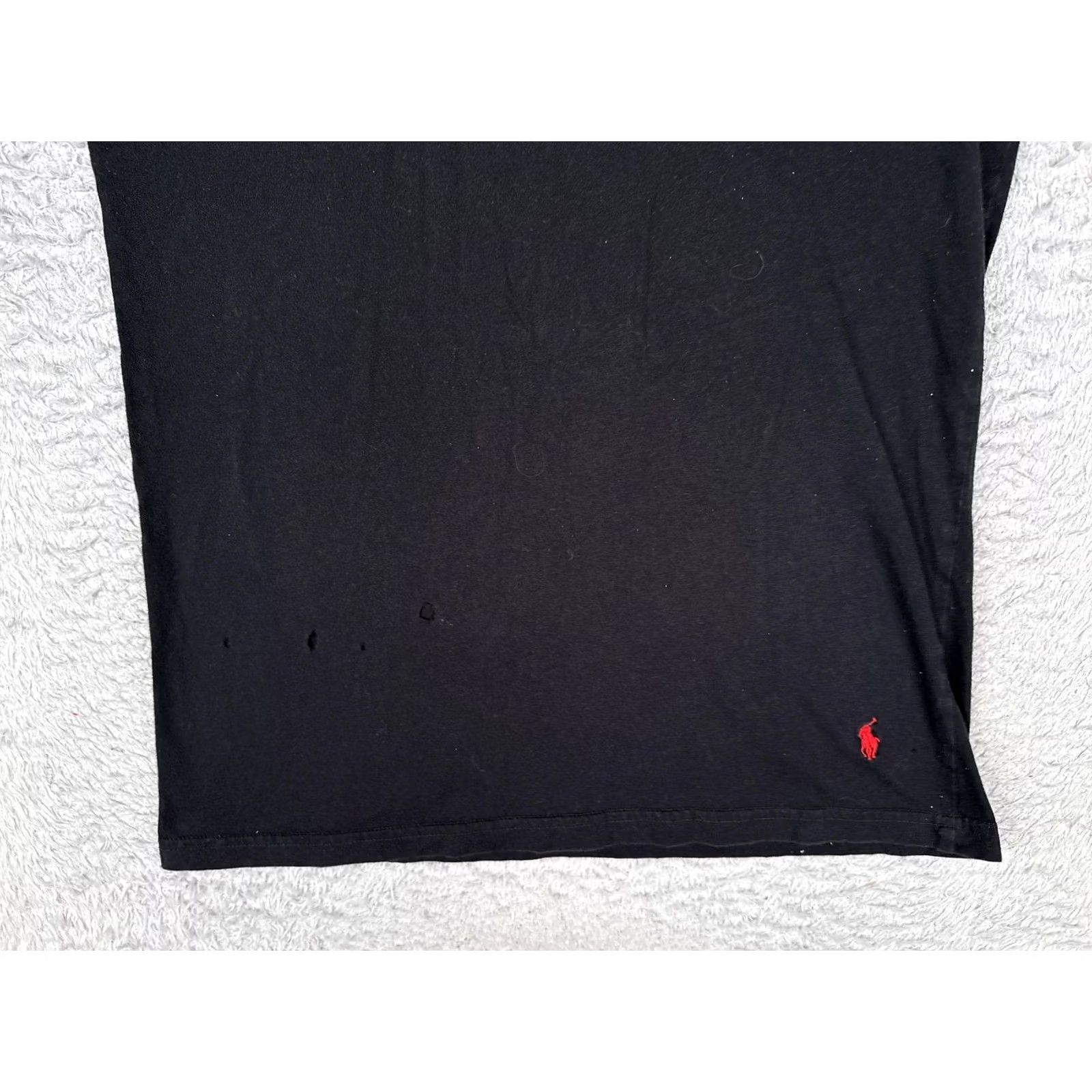 Polo Ralph Lauren Polo Ralph Lauren Shirt Mens Large Black V-Neck Short Sleeve Cotton Tee Tagless Size US L / EU 52-54 / 3 - 5 Thumbnail
