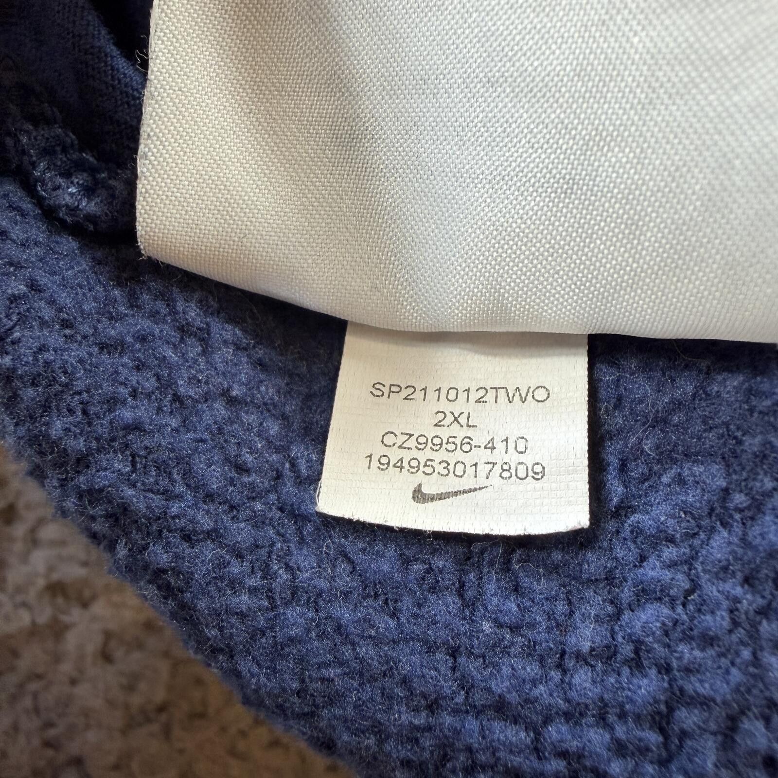 Nike Vintage Y2K Nike Swoosh Navy Cargo Sweat Shorts XXL Baggy Size US 40 / EU 56 - 6 Thumbnail
