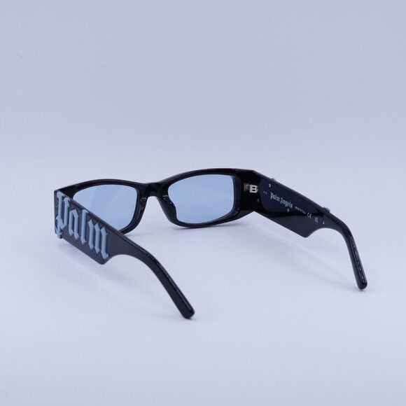 Palm Angels Palm Angels PERI007 ANGEL 1040 Sunglasses Black Rectangle Size ONE SIZE - 6 Thumbnail