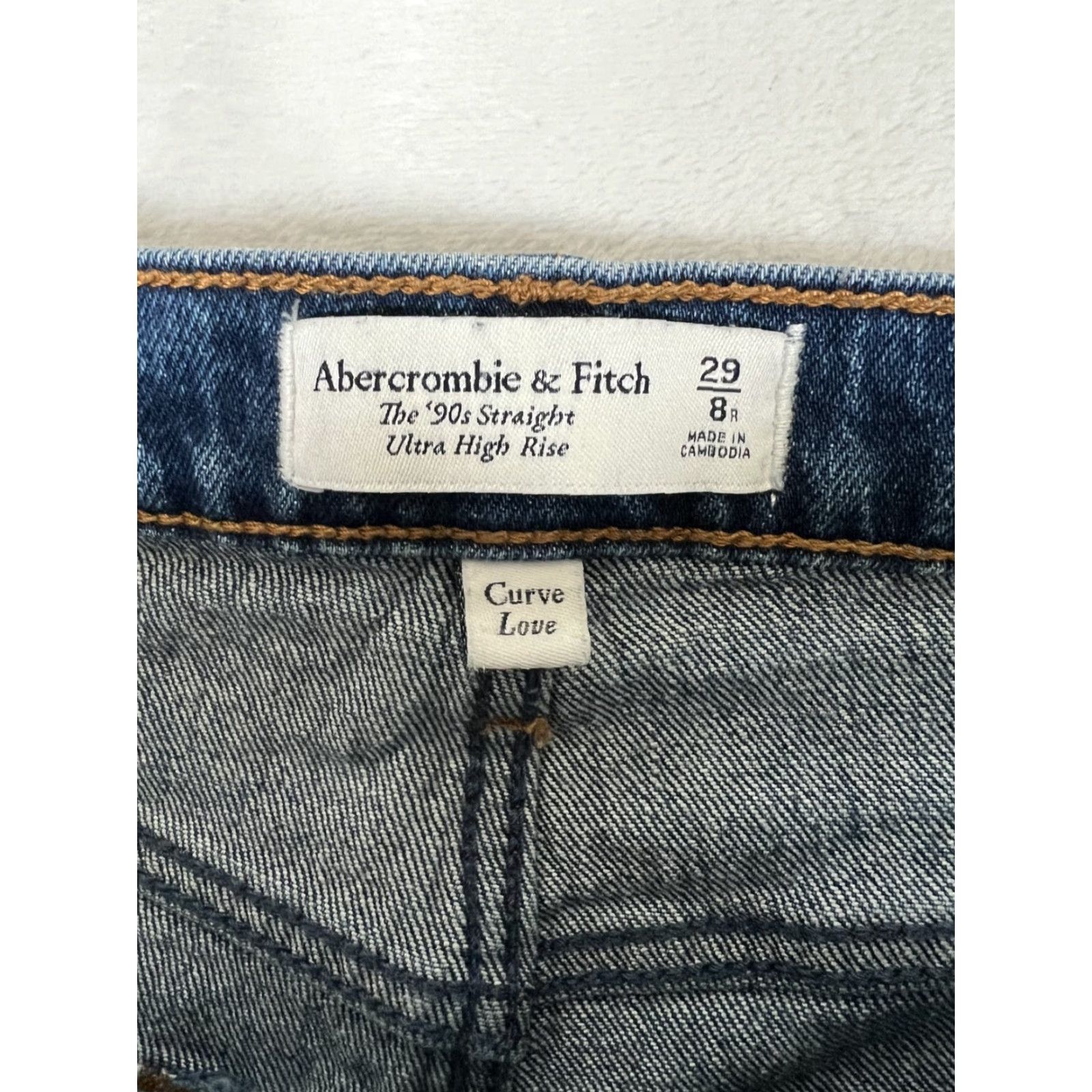 Abercrombie & Fitch Abercrombie & Fitch Jeans Women's 8 Regular 29 Blue 90s Straight High Rise Jeans Size 30" / US 8 / IT 44 - 4 Thumbnail