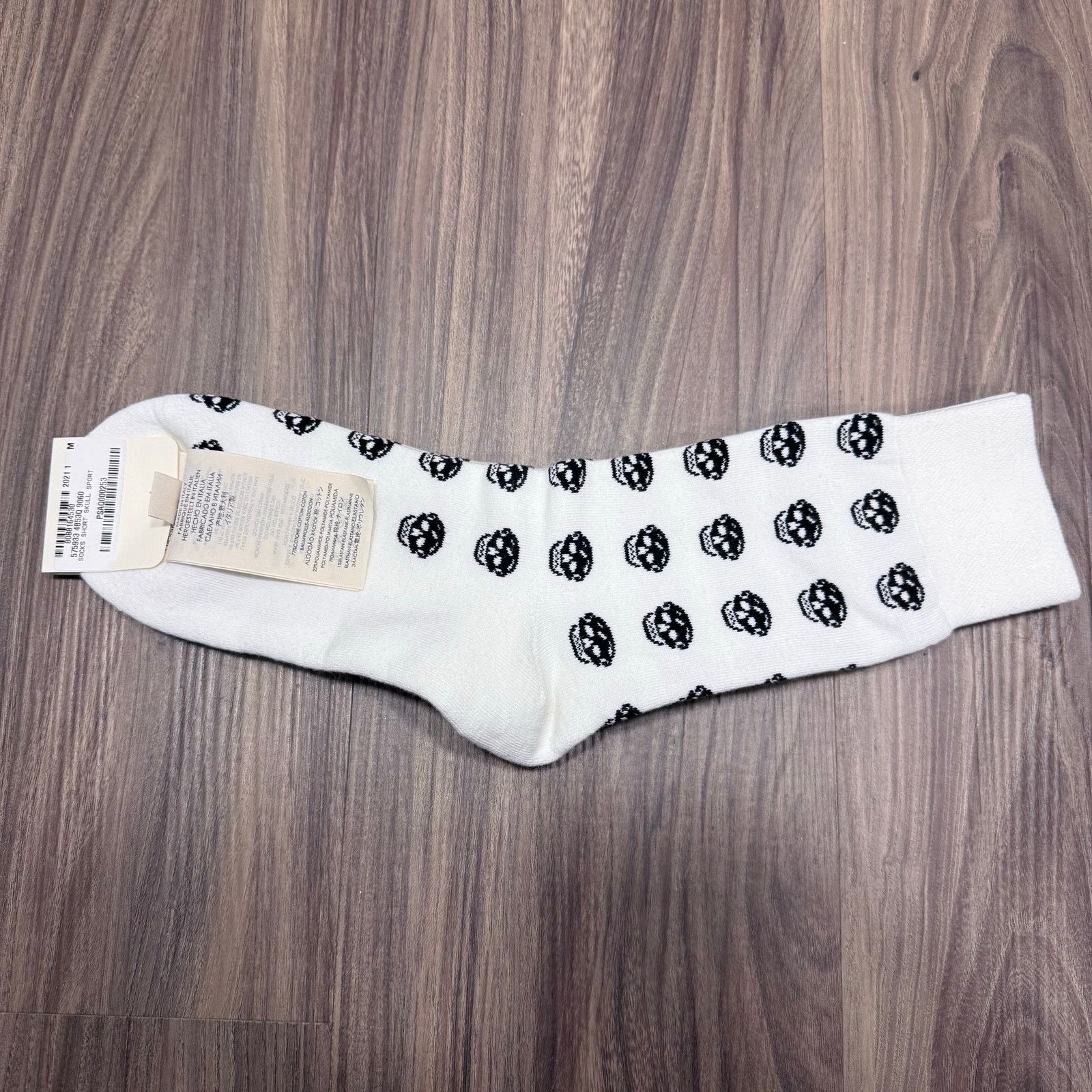 Alexander McQueen NWT Alexander McQueen Skull Short Socks, M, White Size ONE SIZE - 2 Thumbnail