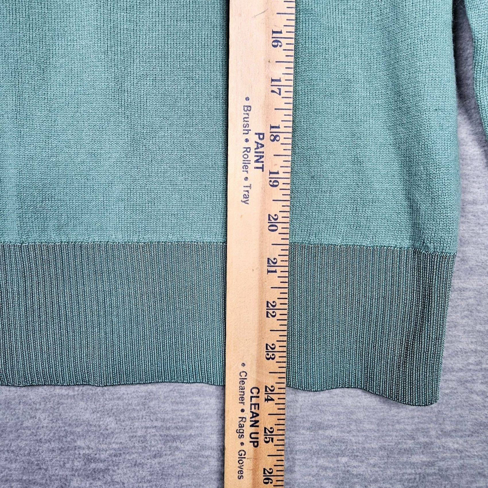 Soft Surroundings Soft Surroundings Women's Sage Green V-Neck Sweater Cardigan Size S Size S / US 4 / IT 40 - 4 Thumbnail