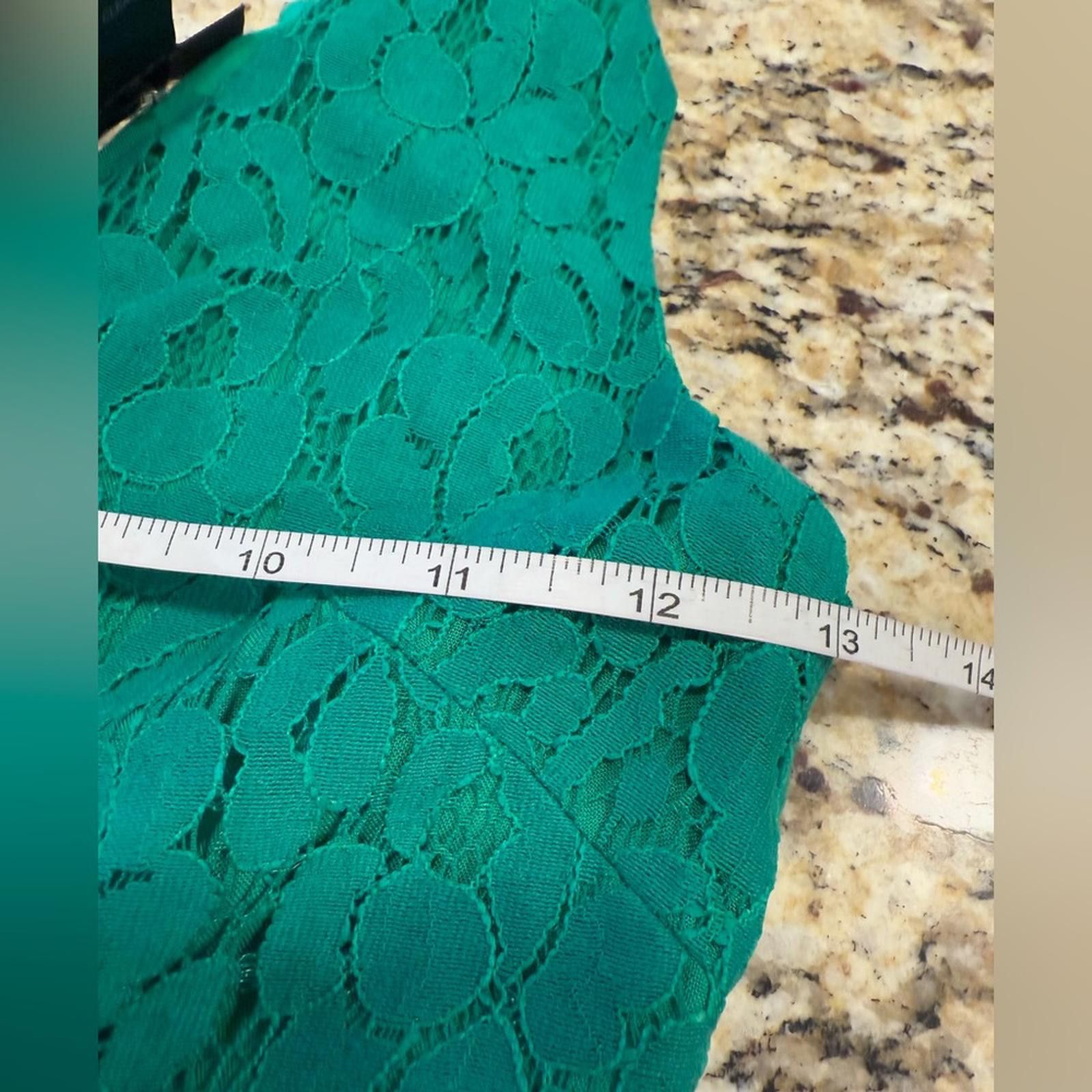 Other Aqua kelly green floral lace sleeveless mini dress Size XS Size XS / US 0-2 / IT 36-38 - 10 Thumbnail