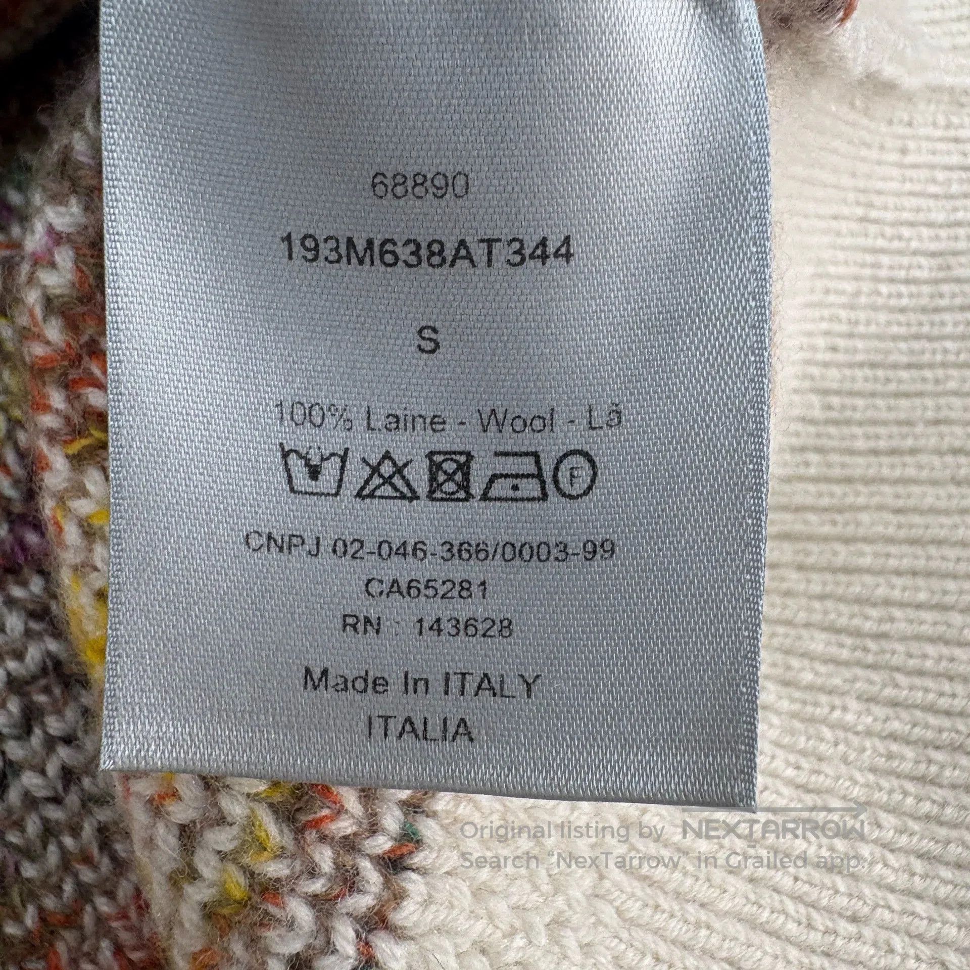 Dior dior logo wool knit sweater size s. Size US S / EU 44-46 / 1 - 7 Thumbnail