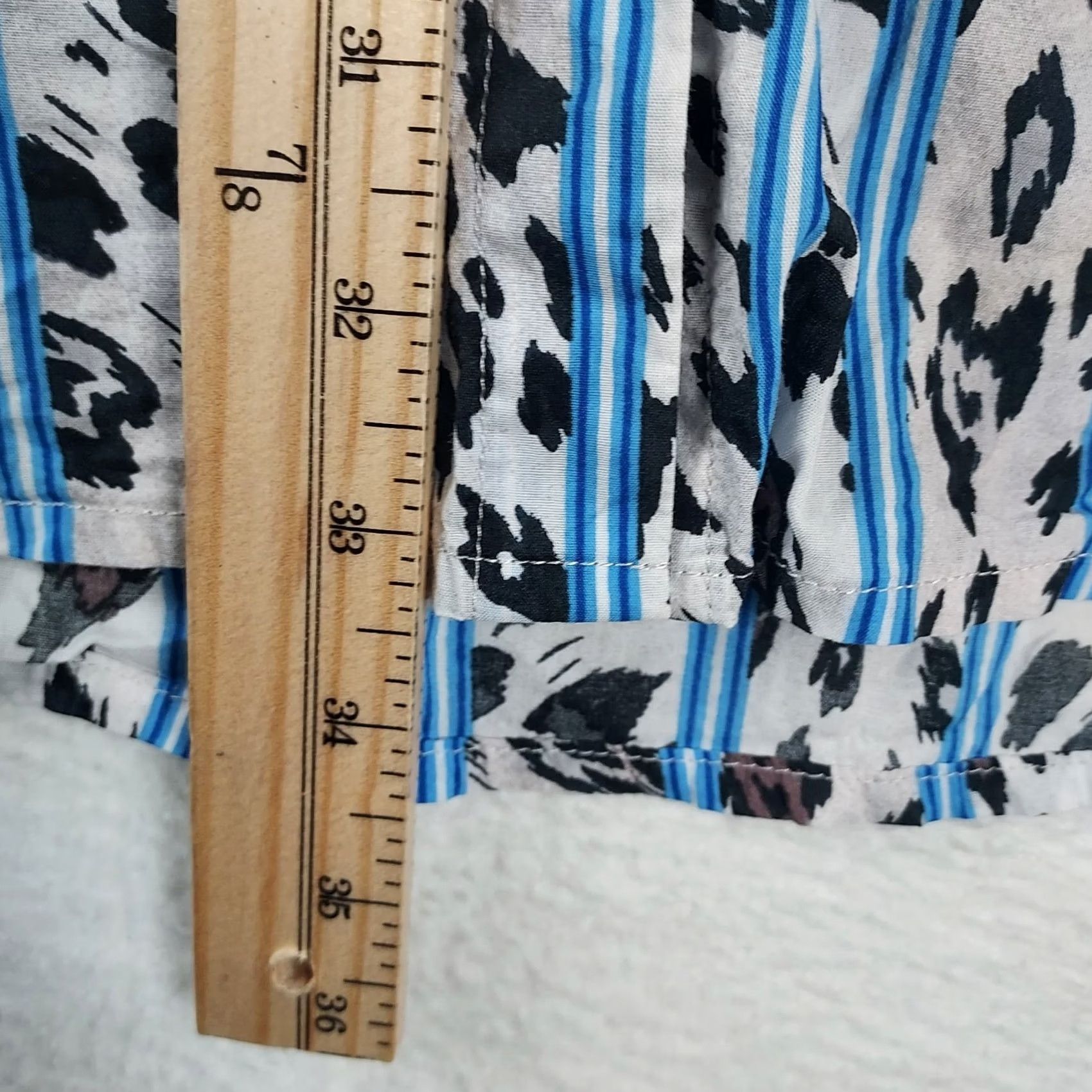 Victoria's Secret Victoria’s Secret Women’s Leopard Stripe Button Up Sleepshirt L Multicolor Long Sleeve Button Up Nightshirt Pajama Top Size L / US 10 / IT 46 - 5 Thumbnail
