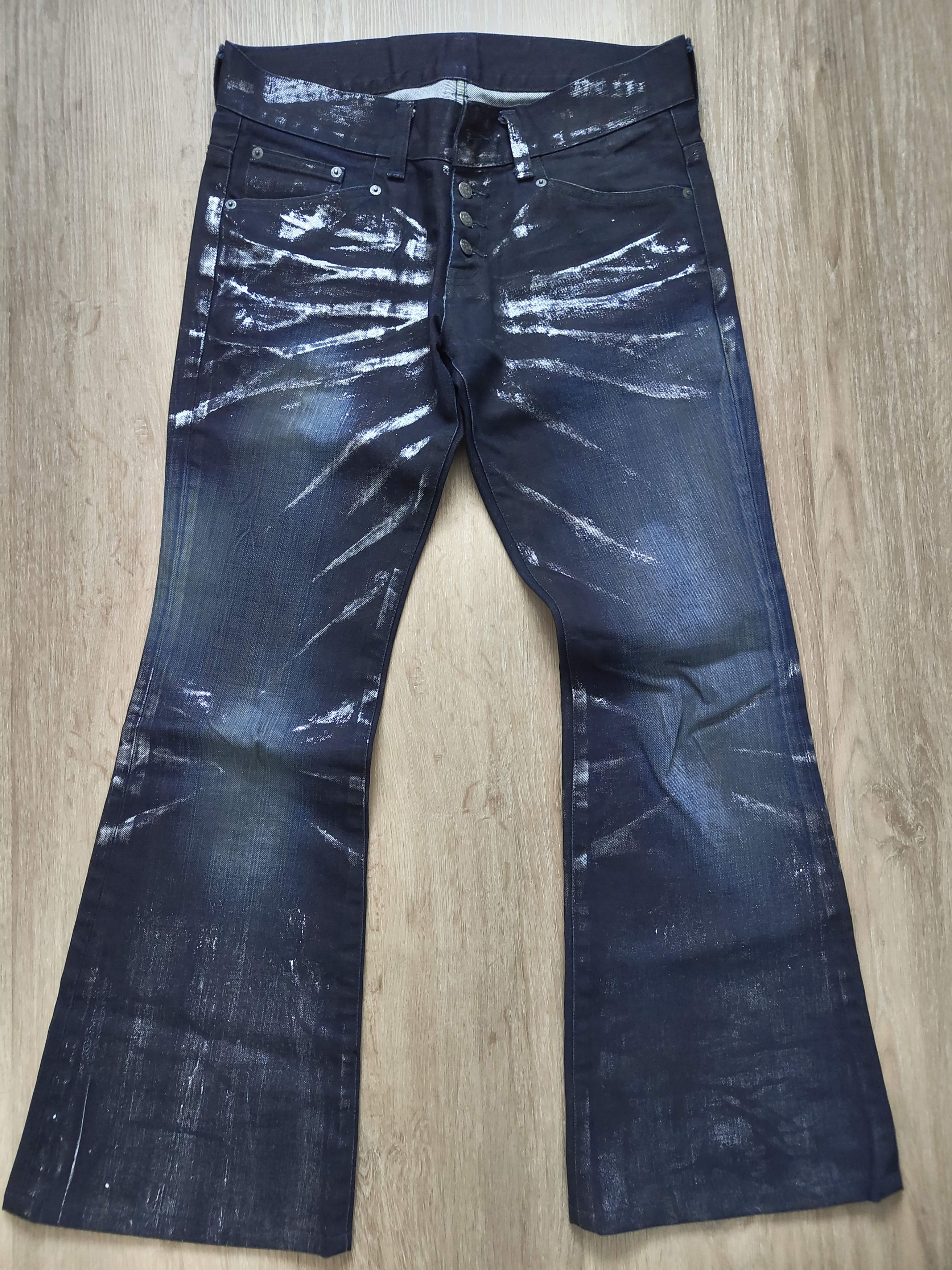 Tornado Mart Tornado Mart Shiny Foil Wash Jeans Size US 31 - 1 Thumbnail