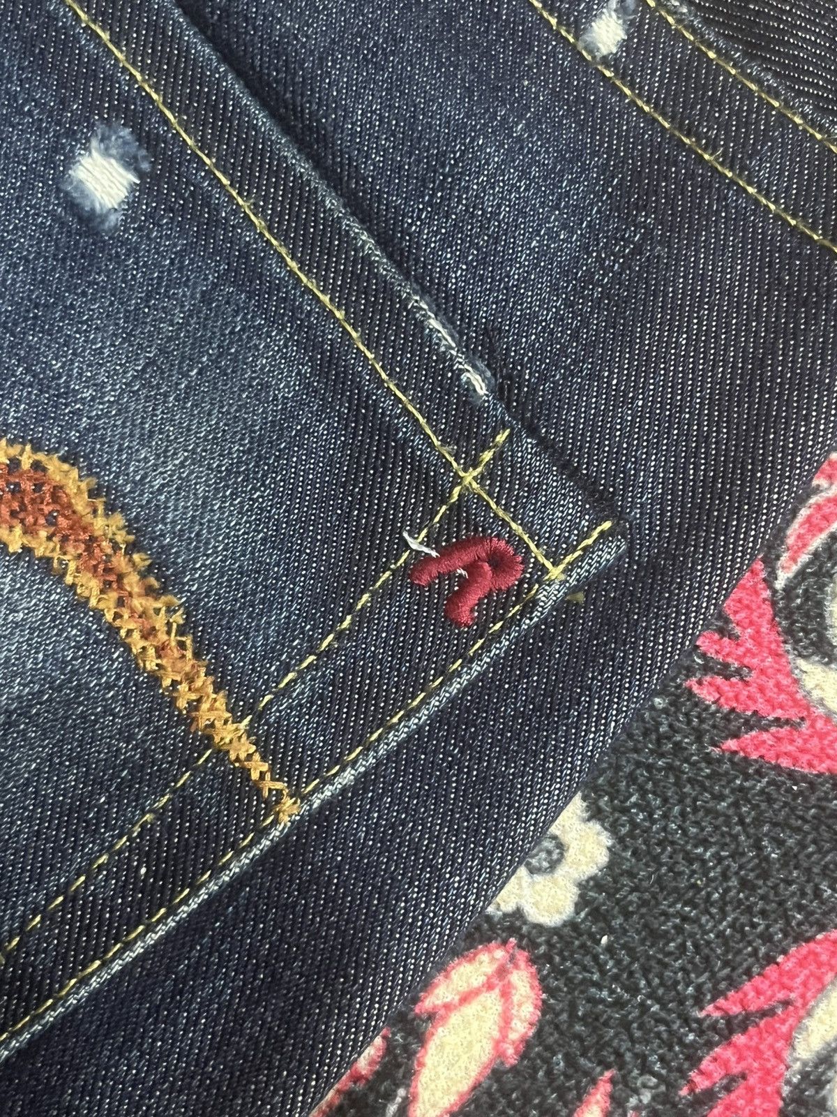Replay Vintage Replay Dark Blue Faded Washed Frayed Leg Flare Jeans Size 26" / US 2 / IT 38 - 10 Thumbnail