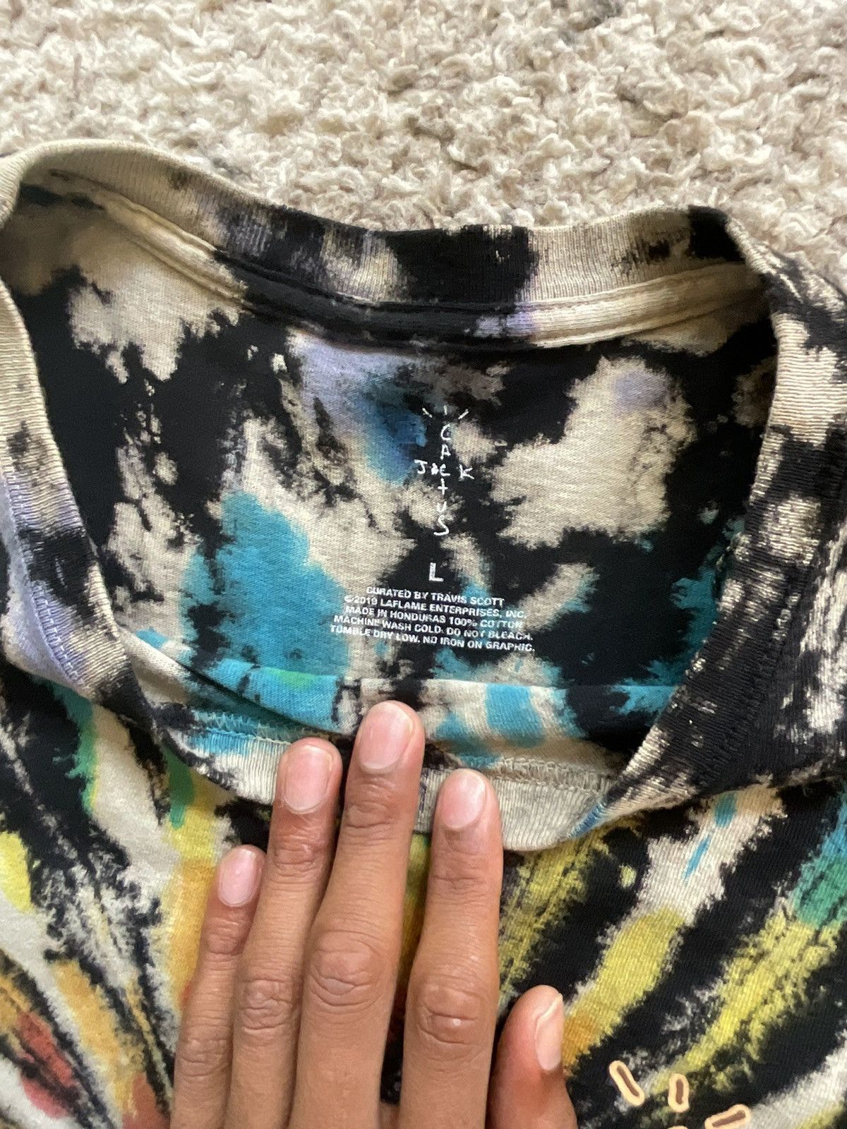 Travis Scott Travis Scott the dye tee Size US L / EU 52-54 / 3 - 1 Thumbnail