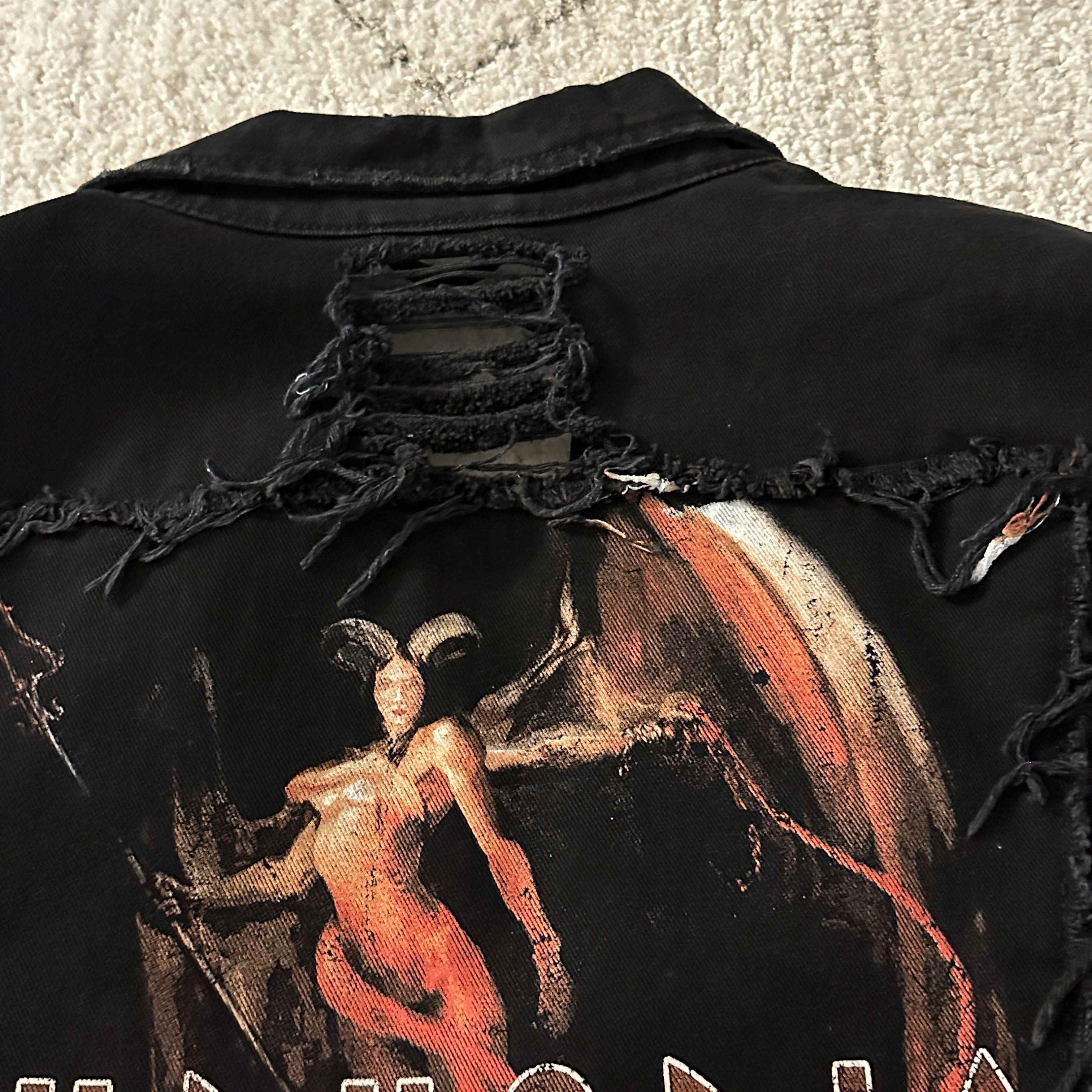 MISBHV Euphoria Distressed Black Denim Jacket