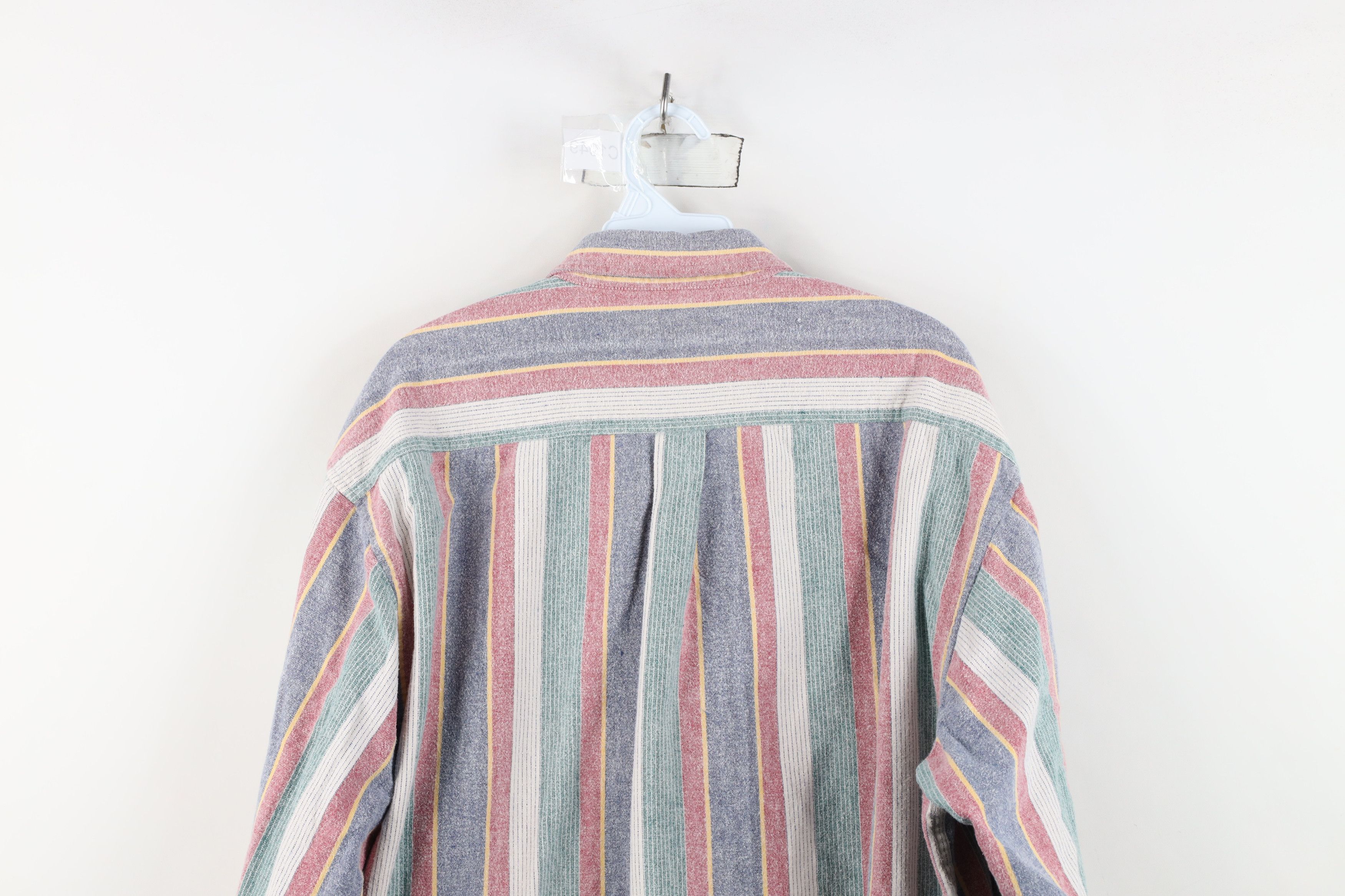 Vintage Vintage 90s Streetwear Striped Flannel Button Down Shirt Size US XXL / EU 58 / 5 - 10 Thumbnail