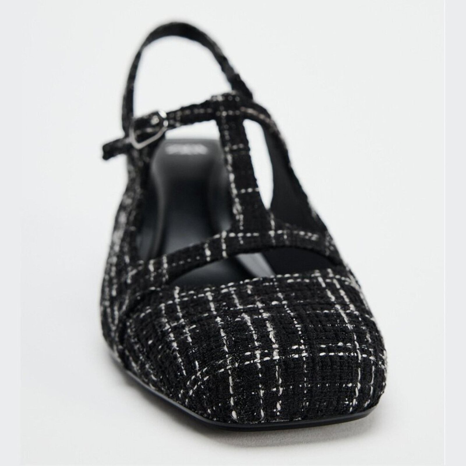 Zara RARE!!! ZARA Textured Slingbacks NWT Size US 8 / IT 38 - 10 Thumbnail
