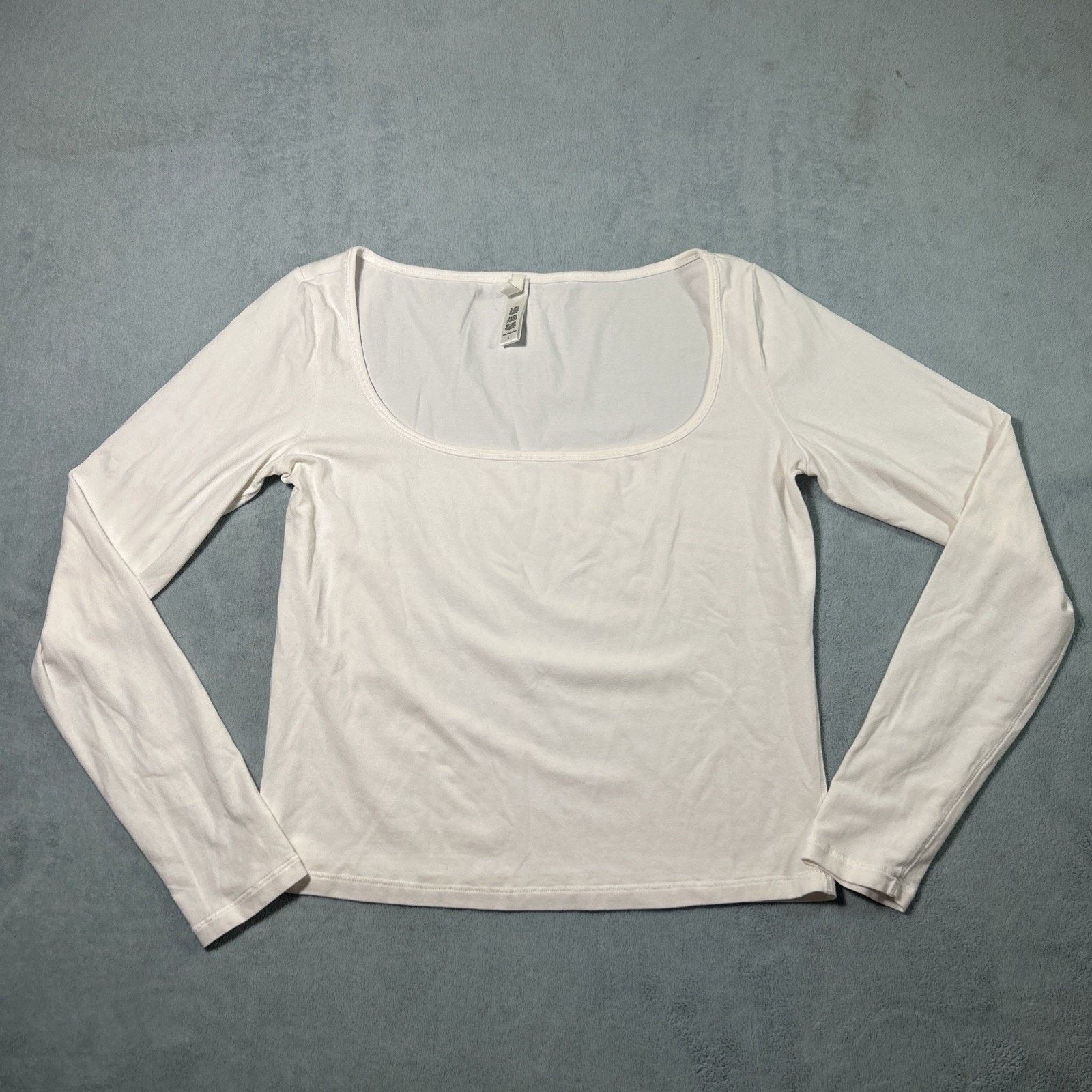 SKIMS Skims Scoop Neck Top Womens Large Shirt Round Base Layer Size L / US 10 / IT 46 - 3 Thumbnail