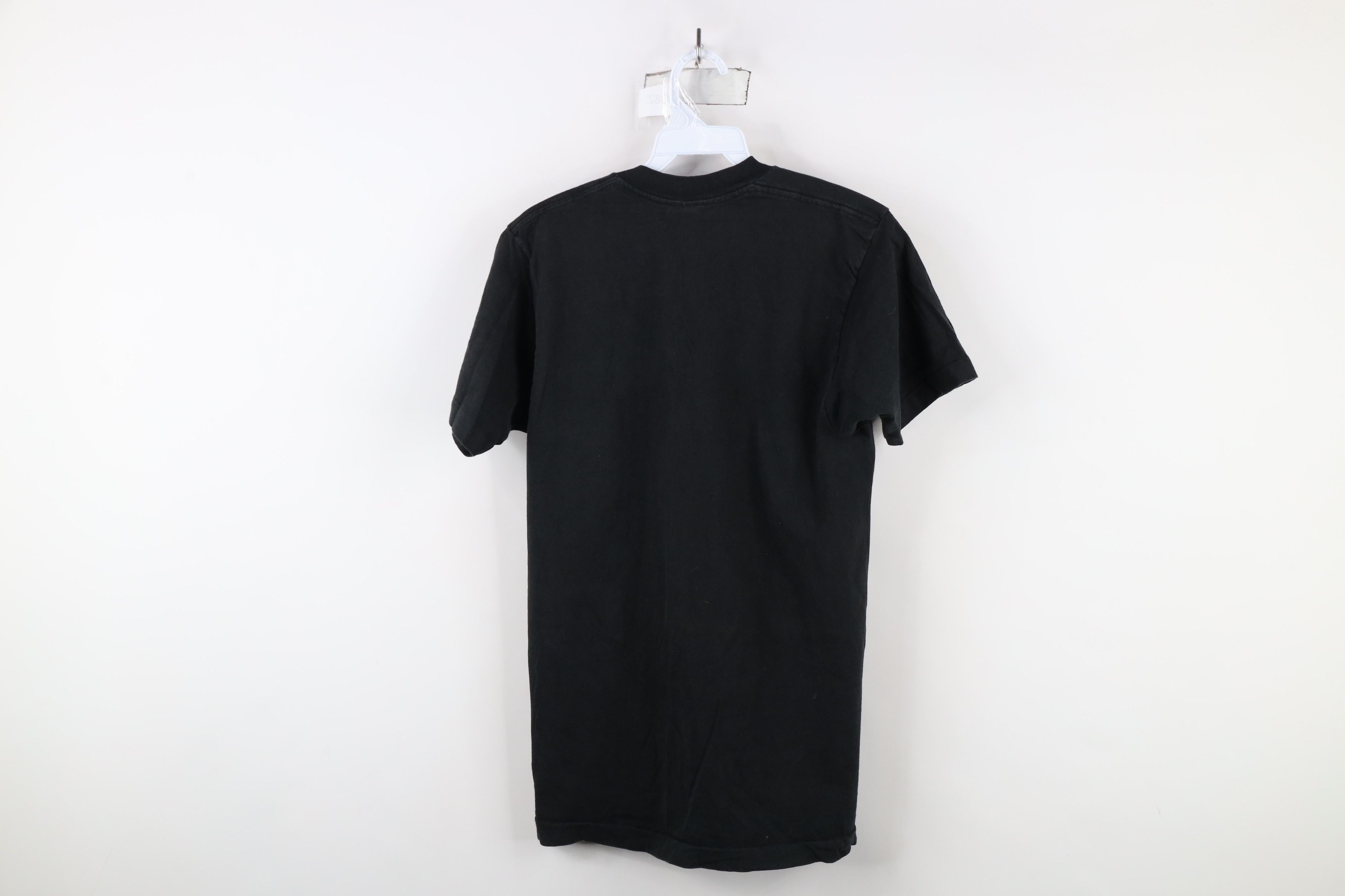 Vintage Vintage 90s Streetwear Blank Cotton Pocket T-Shirt Black USA Size US M / EU 48-50 / 2 - 8 Thumbnail