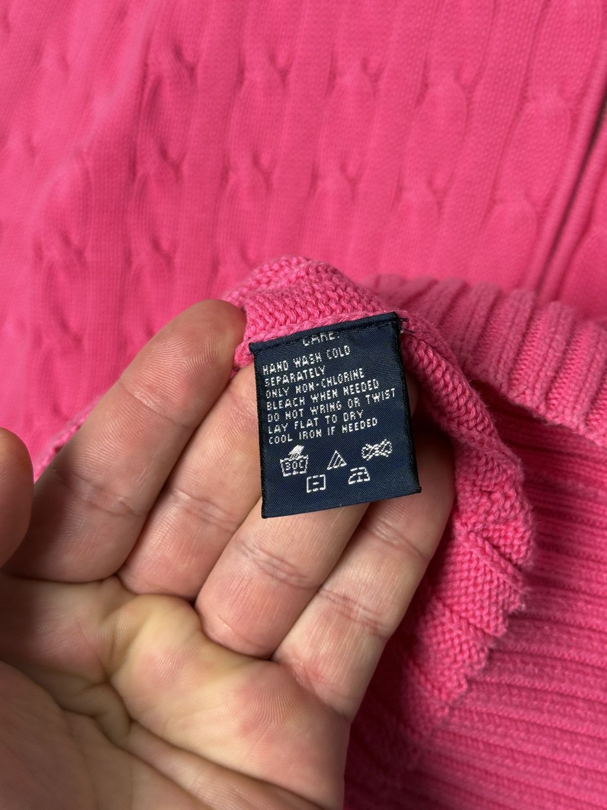 Polo Ralph Lauren Vintage Polo Ralph Lauren Sport Cable Knit Full Zip Hoodie Size L / US 10 / IT 46 - 13 Thumbnail