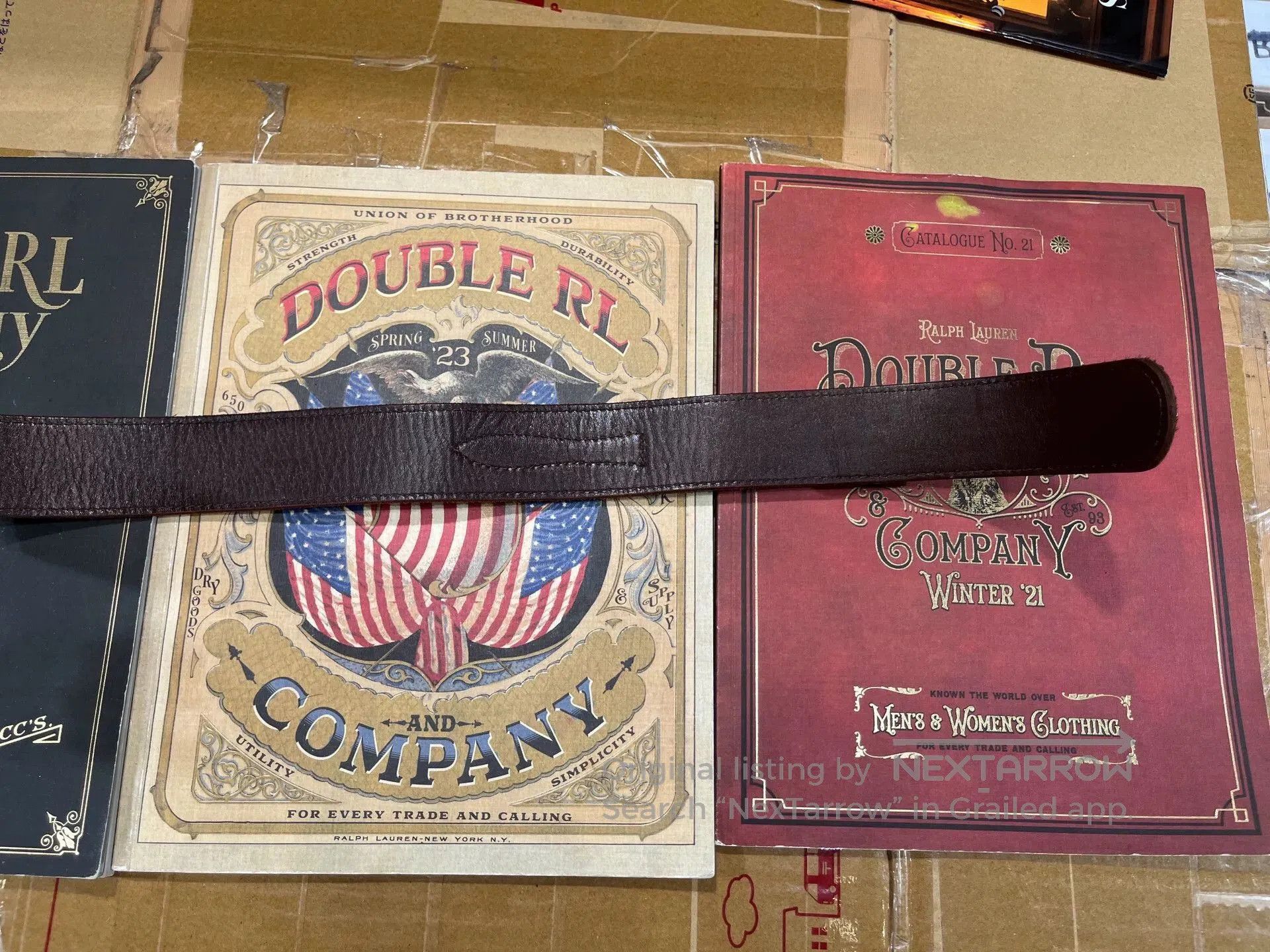 RRL Ralph Lauren rrl leather ranger belt by ralph lauren. Size ONE SIZE - 8 Thumbnail