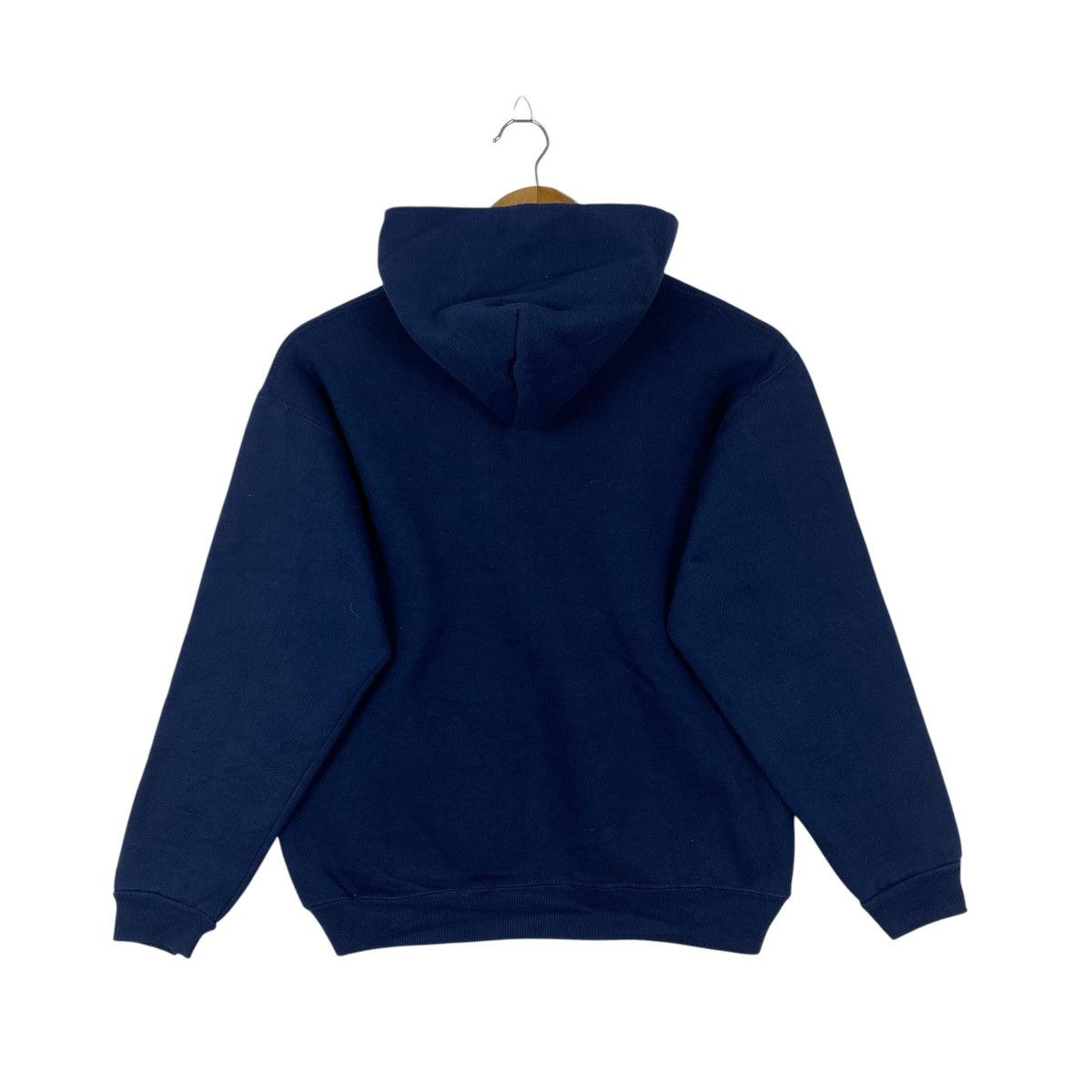 L.L. Bean Vtg 90s LL Bean x Russell Hoodie Snap Neck Navy USA Youth M Size US M / EU 48-50 / 2 - 2 Thumbnail