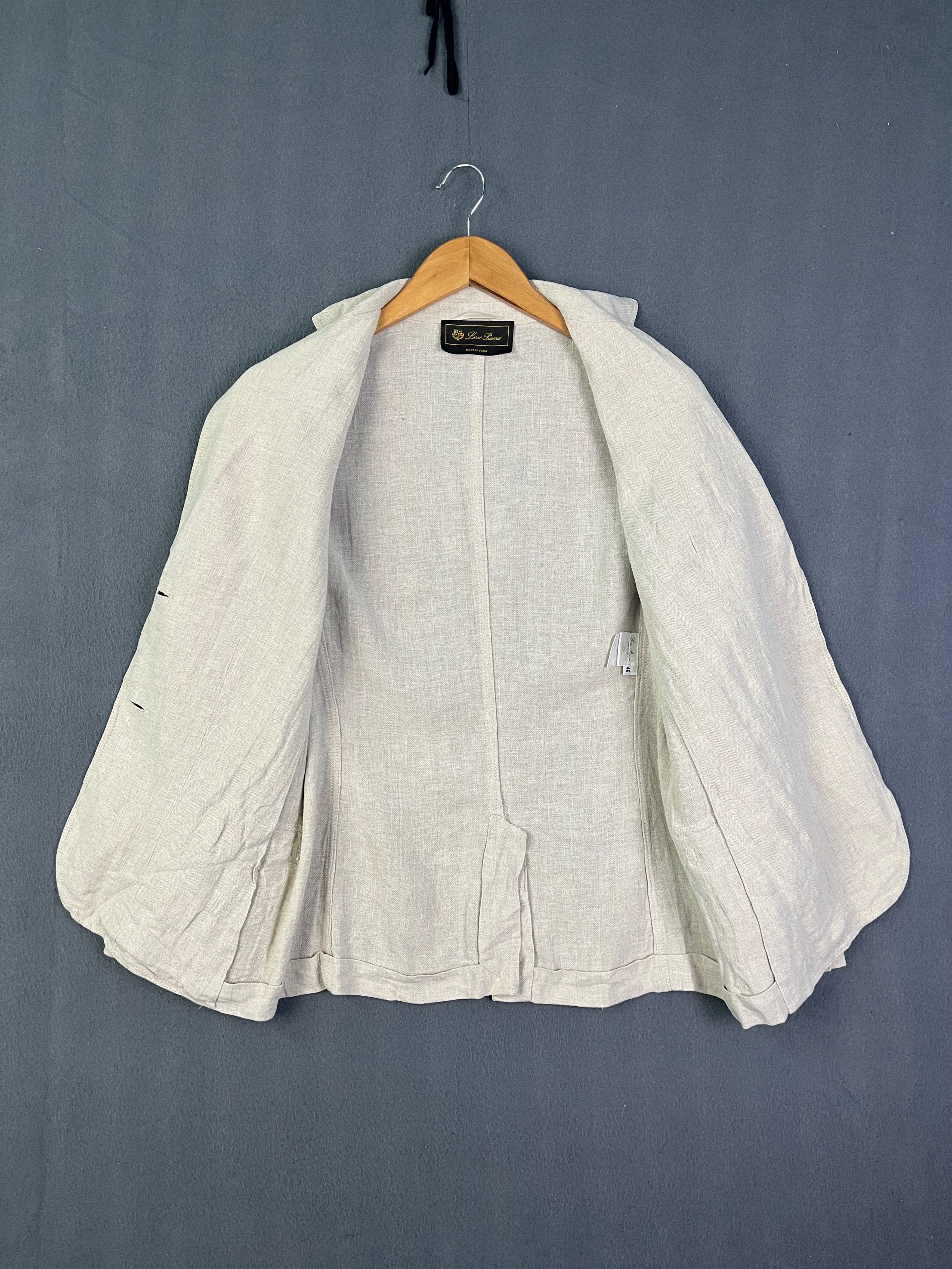 Loro Piana Loro Piana Linen Blazer Jacket Made in Italy Size L / US 10 / IT 46 - 12 Thumbnail