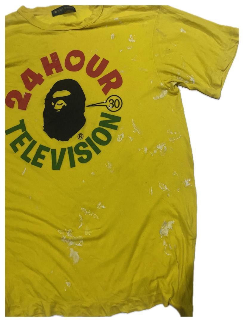 Bape Cant be save Bape Tees 24 Hour Television College Logo Tee Size US L / EU 52-54 / 3 - 4 Thumbnail