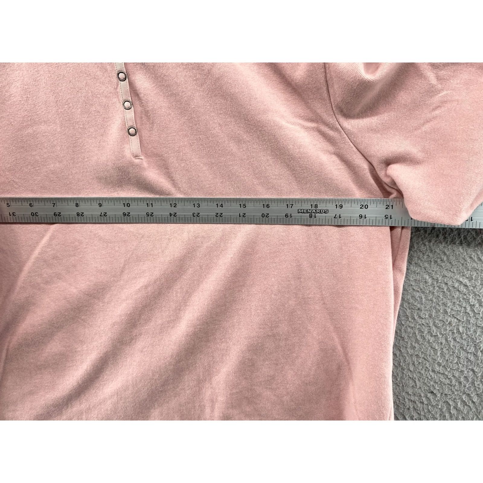 Orvis Orvis Women's Sweatshirt Pullover 1/4 Snap Pink 3/4 Sleeve XL Size Size XL / US 12-14 / IT 48-50 - 4 Thumbnail