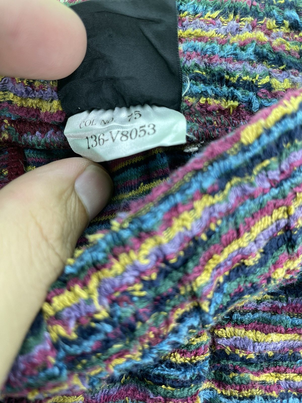 Missoni Vtg 90s MISSONI retro trouser pant Size 29" - 6 Thumbnail