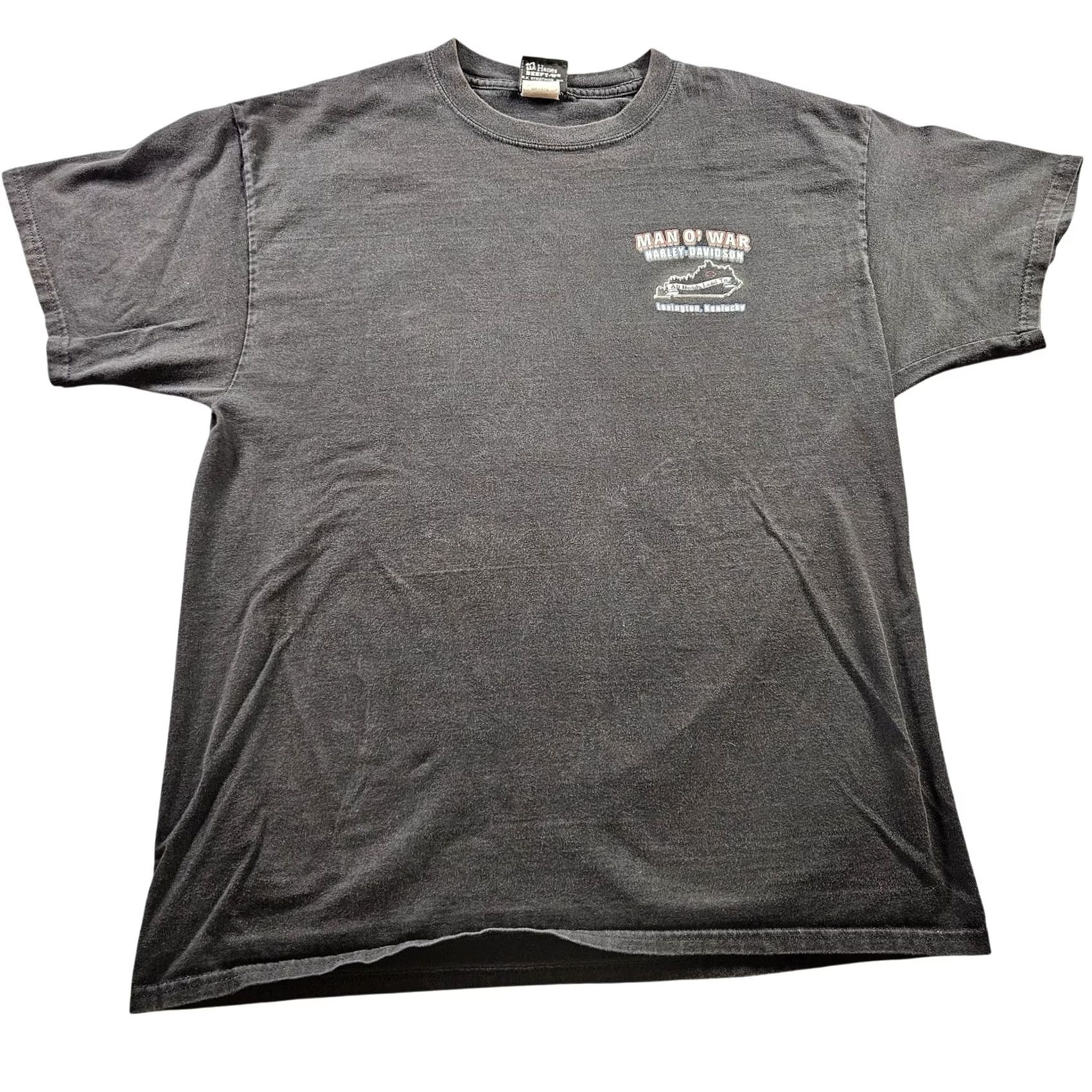 Harley Davidson Harley-Davidson Man O' War Shirt Mens Large Black Crew Neck Short Sleeve Graphic Print Motorcycle Tee Men X-Large Size US L / EU 52-54 / 3 - 2 Thumbnail