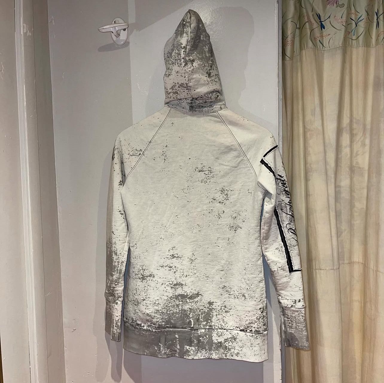 Jean Paul Gaultier Paint splattered hoodie patchworks angel old englishdigicore Size L / US 10 / IT 46 - 2 Thumbnail