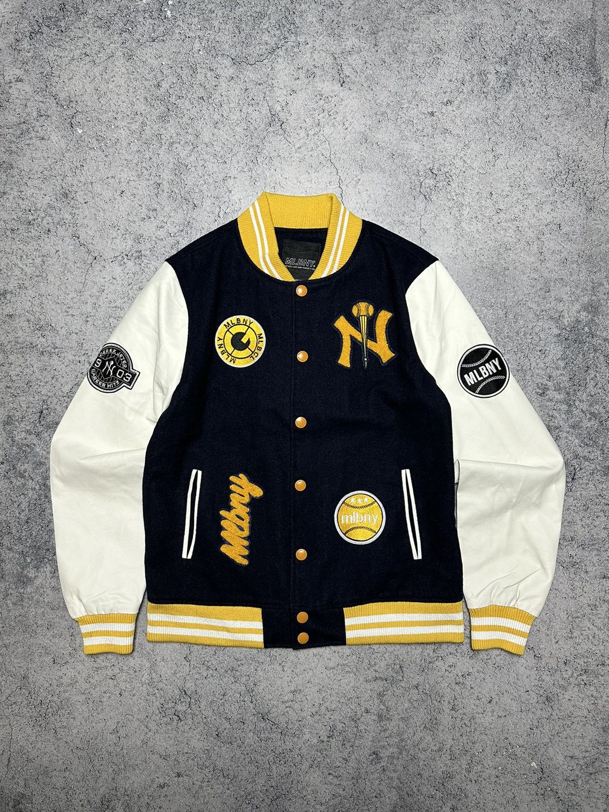 New York Yankees Vintage MLBNY Yankees Wool Varsity Bomber Jacket Size US M / EU 48-50 / 2 - 4 Thumbnail