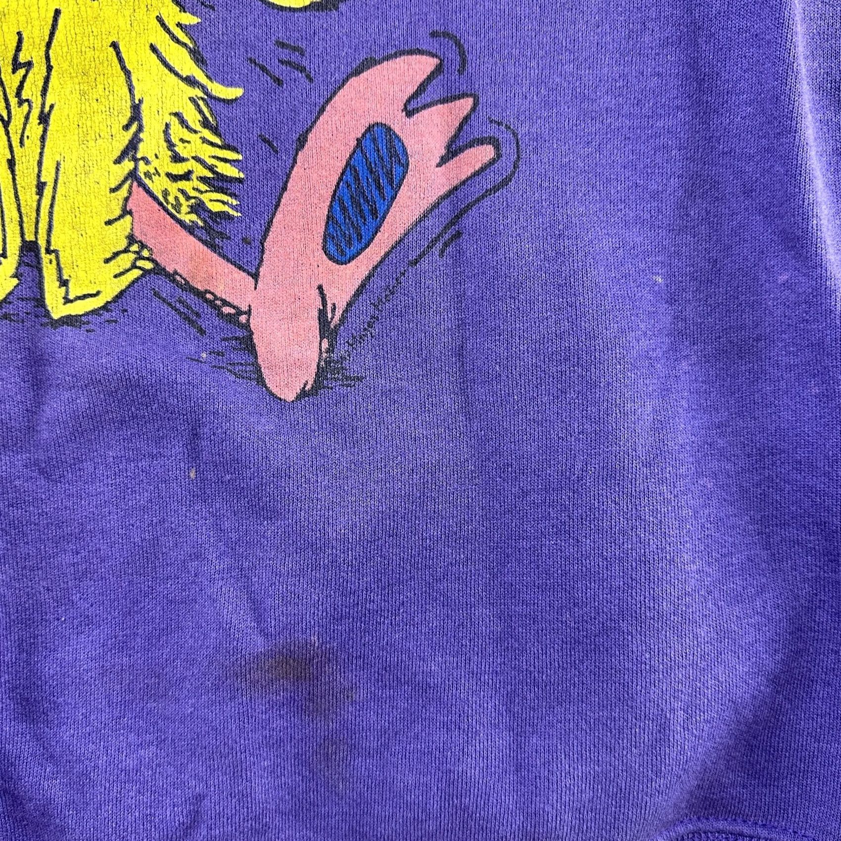 Musto VINTAGE Sweatshirt Mens L Purple Pullover Duck Graphic 90s USA FDA? Size US L / EU 52-54 / 3 - 4 Thumbnail