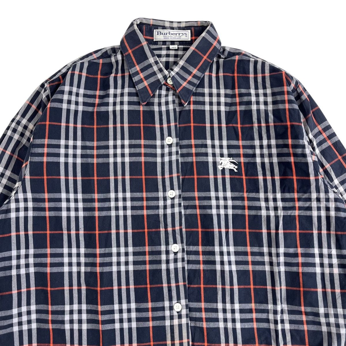 Burberry × Vintage 🇬🇧Vintage Burberrys Shirt Nova Check Long Shirt ( WOMEN’S ) Size US S / EU 44-46 / 1 - 2 Thumbnail