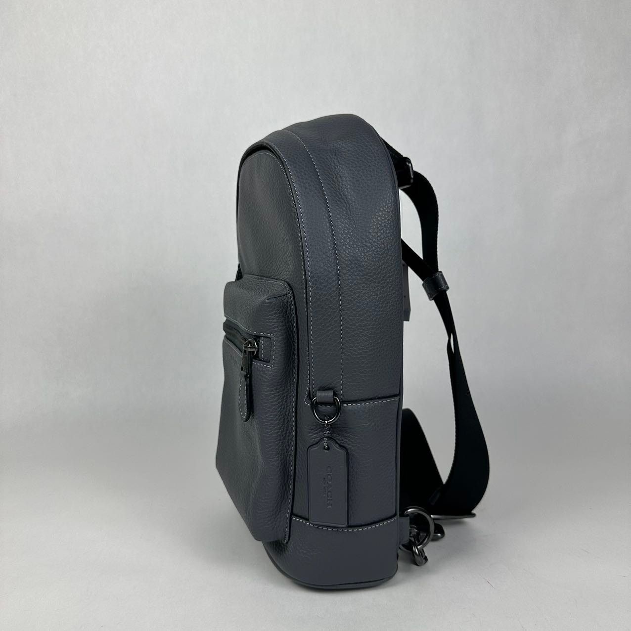 Coach Coach 2540 Men’s West Pack Bag In Refine Pebble Leather Size ONE SIZE - 3 Thumbnail