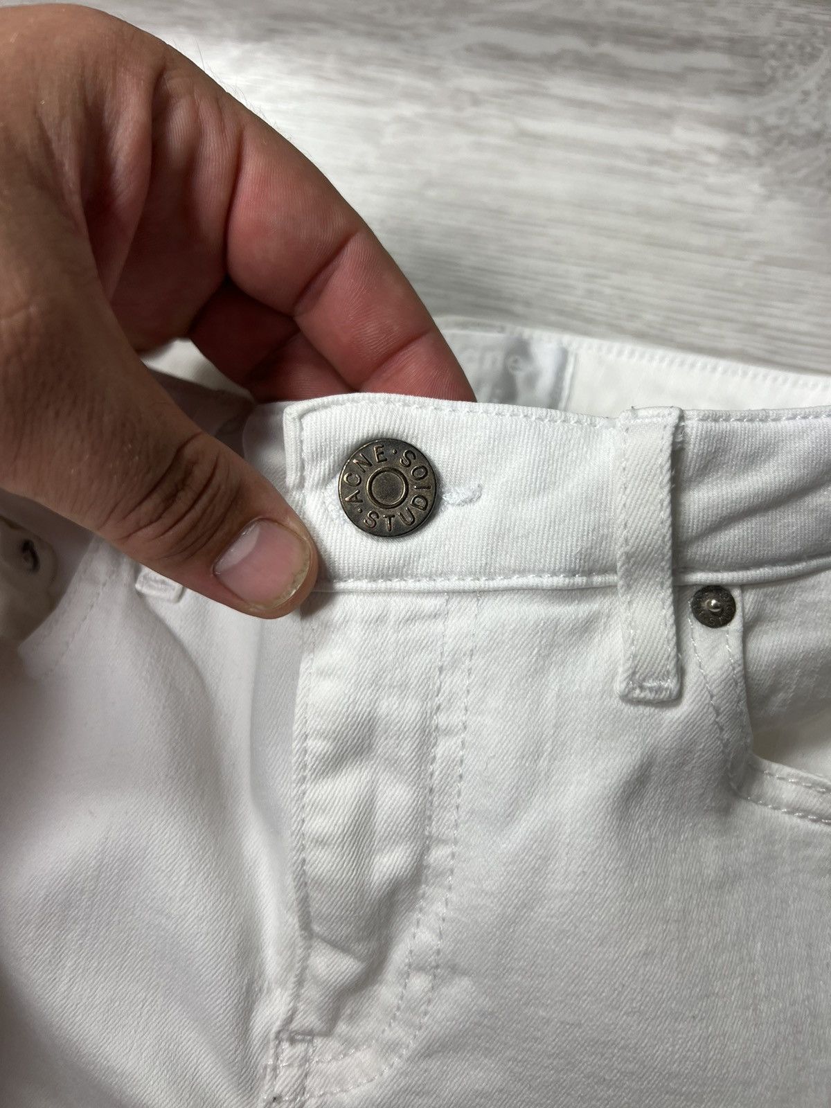 Acne Studios Acne Studios Skin 5 Optic White Jeans Denim Pants Skinny Size 25" / US 0 / IT 36 - 8 Thumbnail