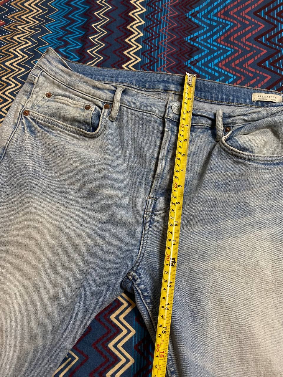 Allsaints × Japanese Brand Allsaints Jeans Distressed Japanese Style Pants Mens Size US 34 / EU 50 - 16 Thumbnail