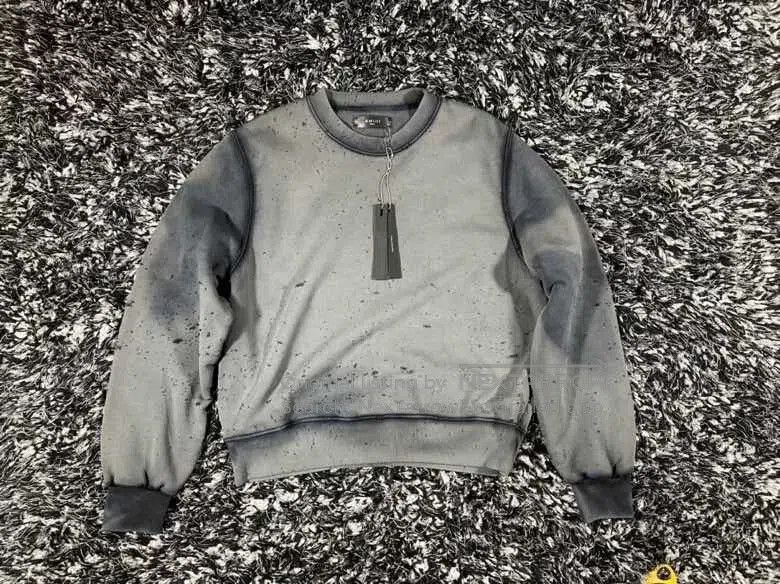 Amiri Amiri Distressed Sweatshirt in Black and Gray. Size US S / EU 44-46 / 1 - 3 Thumbnail