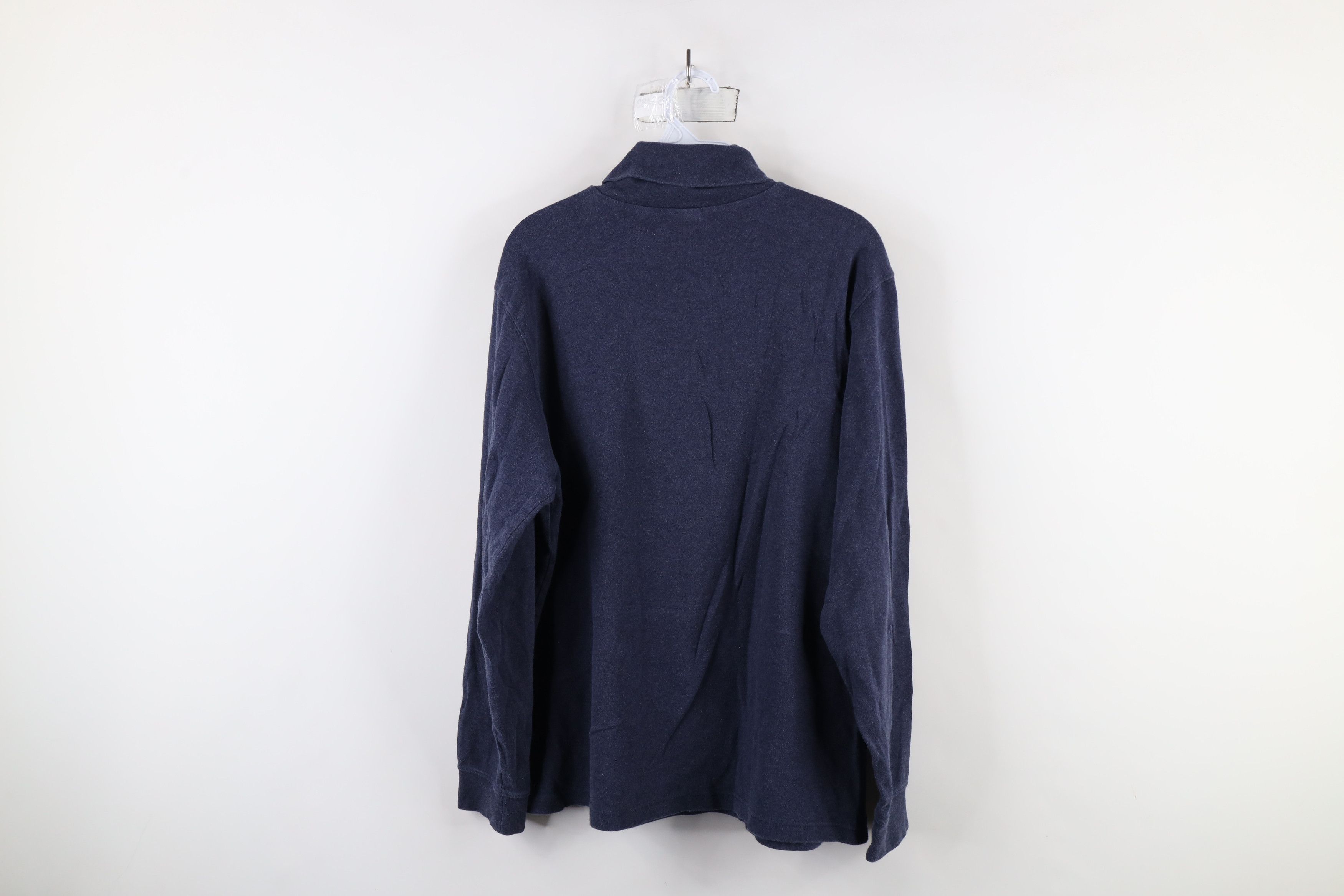 Lands' End × Vintage Vintage 90s Lands End Long Sleeve Turtleneck T-Shirt Blue Size US L / EU 52-54 / 3 - 7 Thumbnail