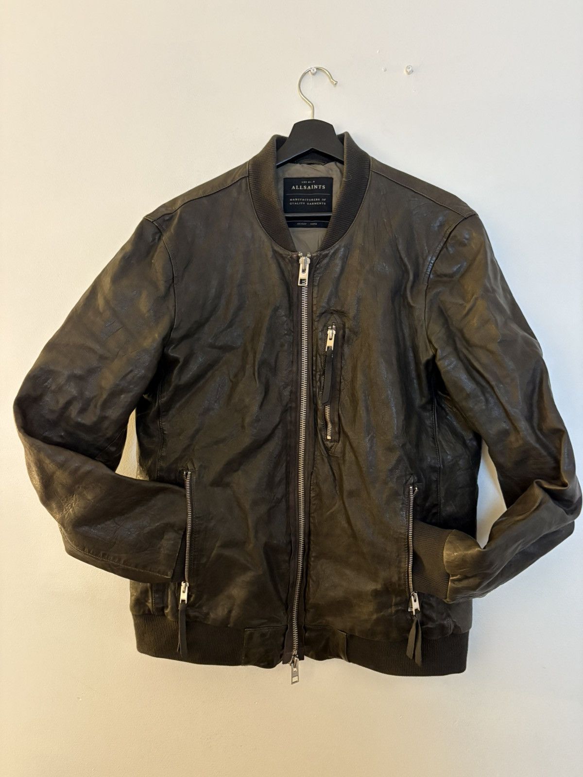 Allsaints Allsaints Momoto leather bomber Size US L / EU 52-54 / 3 - 2 Thumbnail