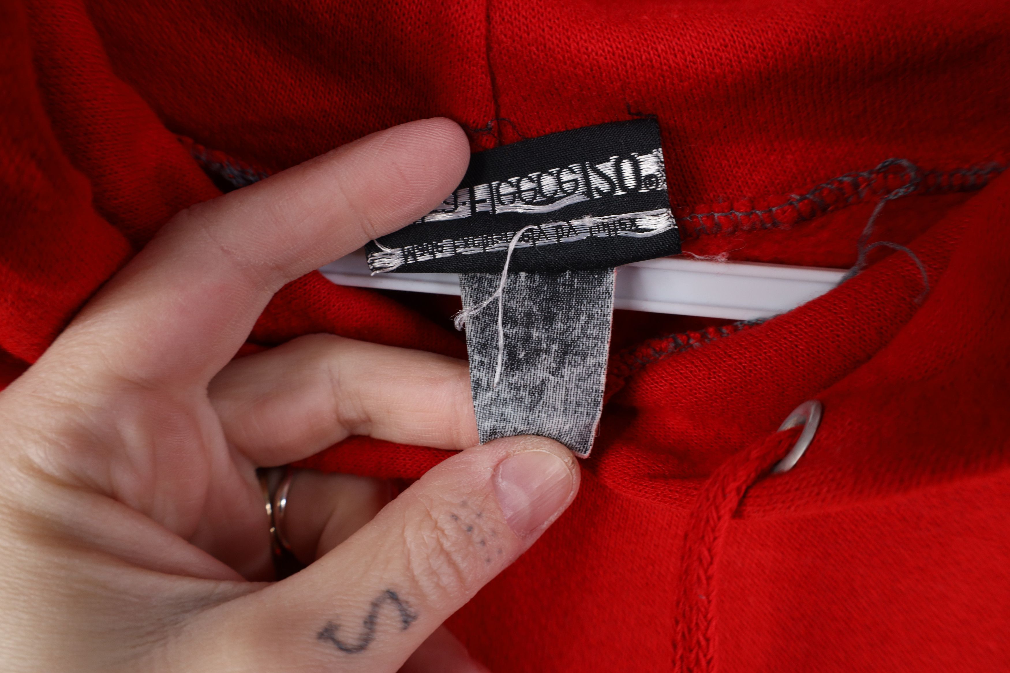 Vintage Vintage 70s Streetwear Faded Blank Hoodie Sweatshirt Red USA Size US M / EU 48-50 / 2 - 7 Thumbnail