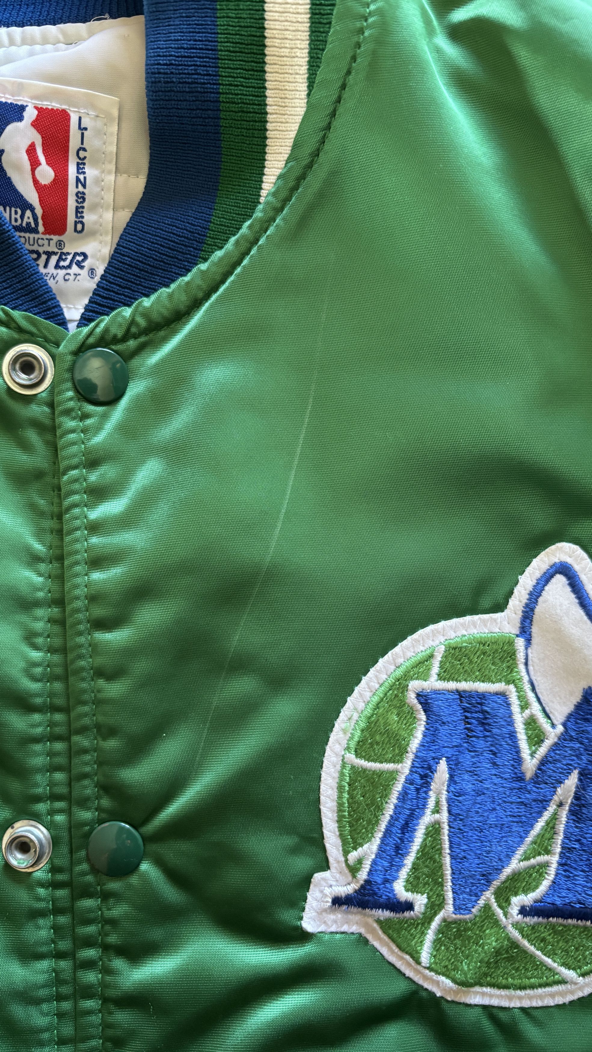 Starter Starter Varsity Jacket Dalla Mavericks 80' rare Size US L / EU 52-54 / 3 - 9 Thumbnail
