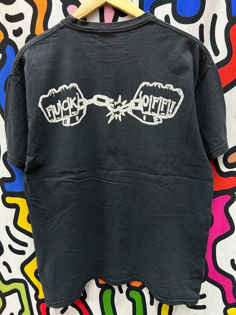 Vintage Vintage 2000s Borderpaki Punk Band tshirt size L Size US L / EU 52-54 / 3 - 3 Thumbnail