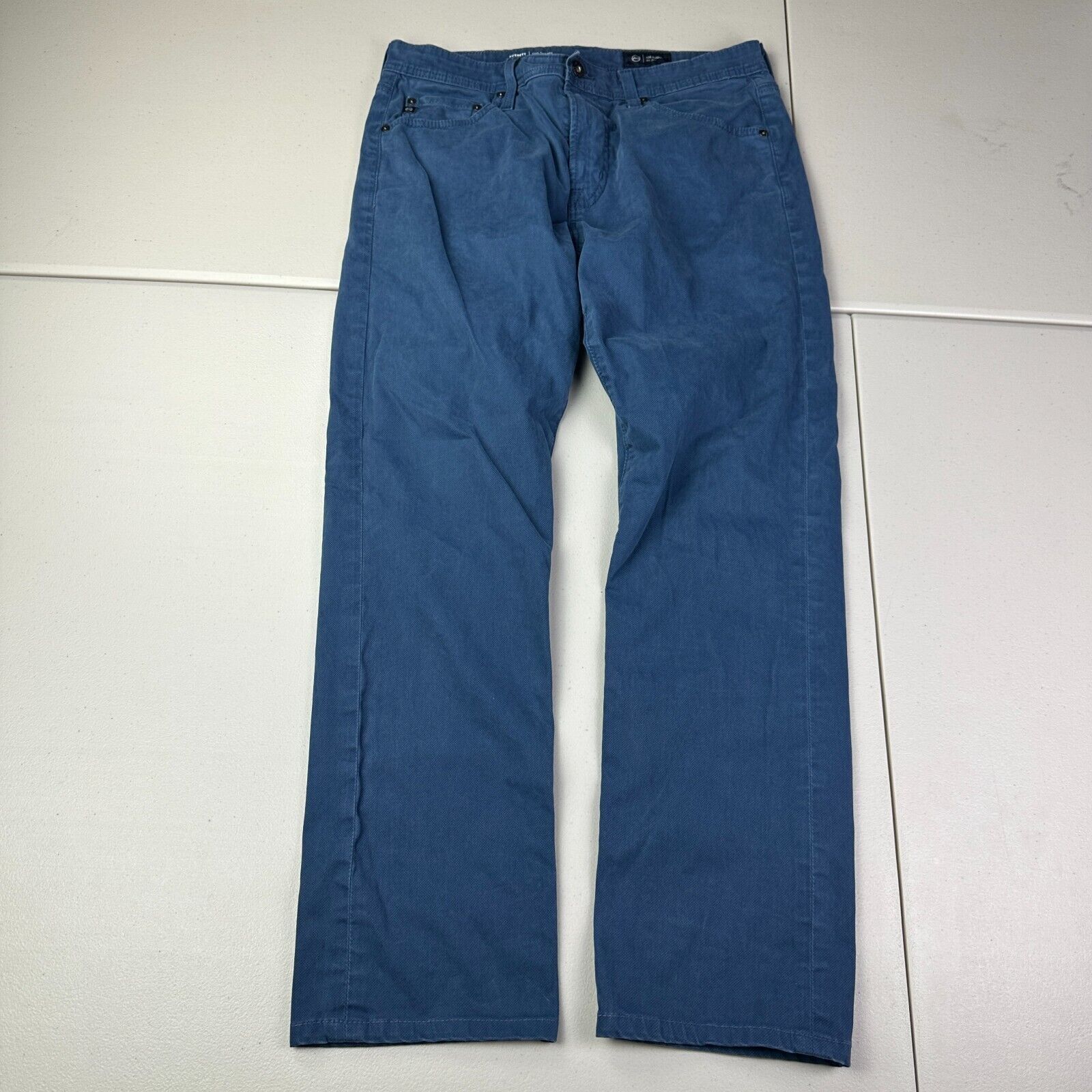 AG Adriano Goldschmied Adriano Goldschmied The Everett Slim Houndstooth Pants 32x30 Size US 32 / EU 48 - 1 Thumbnail