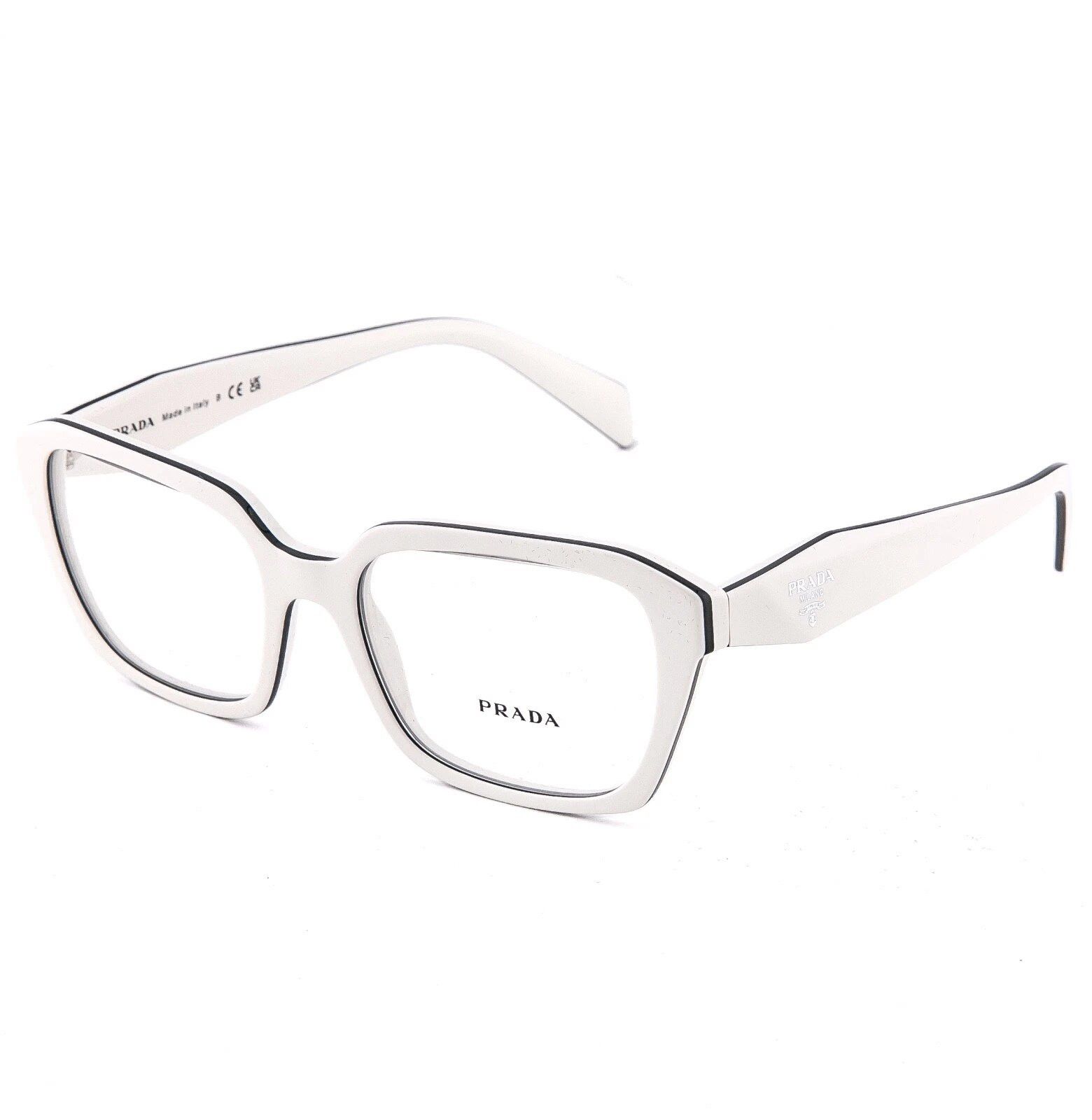 Prada PRADA SYMBOLE PR14ZV White Black Triangle Eyeglass 14ZV 14Z Size ONE SIZE - 2 Thumbnail