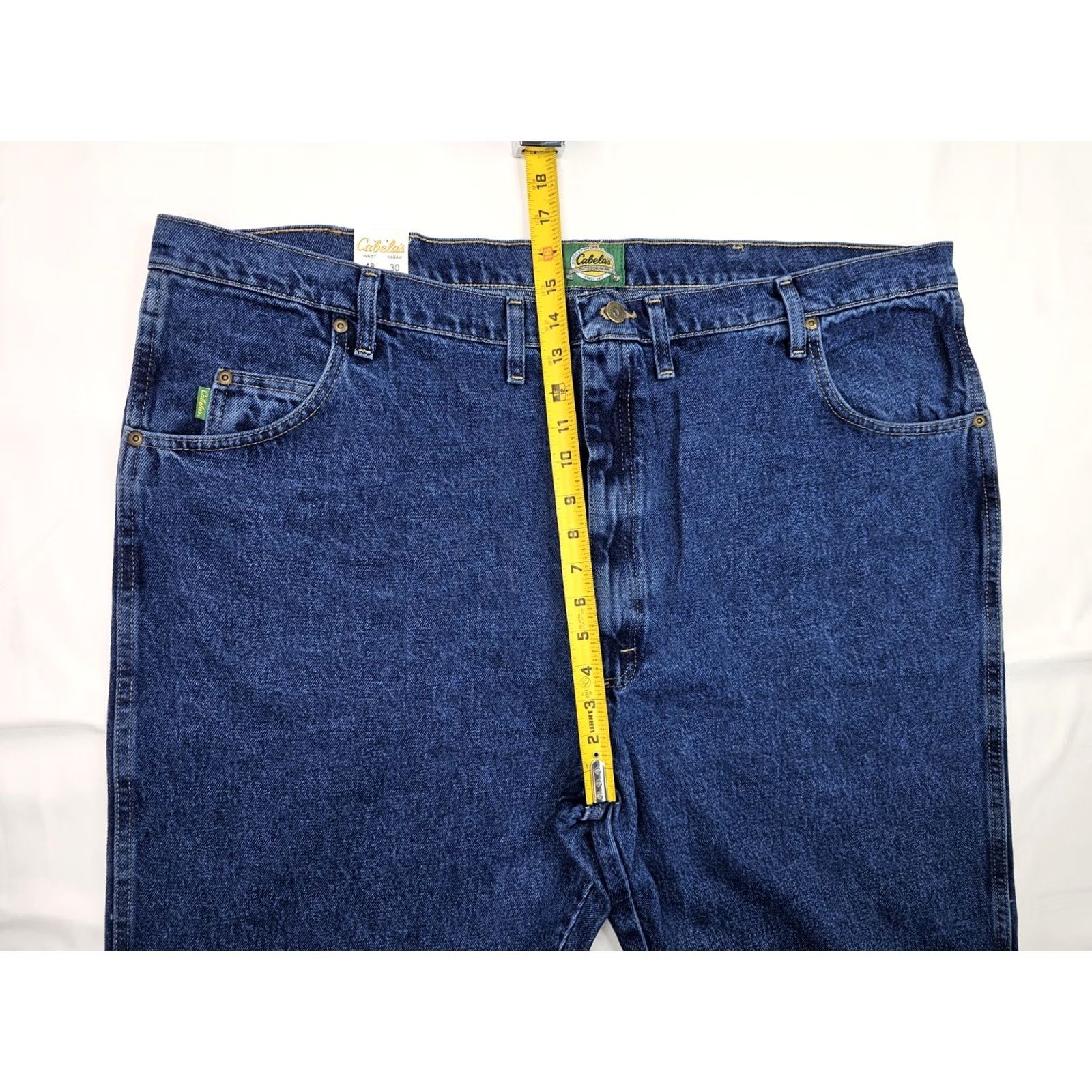 Vintage Cabela's Roughneck Jeans Men's Regular Fit 48x30 Blue Denim 5-Pocket NWT Bass Pro Shops/Cabela's Vintage: No Size US 32 / EU 48 - 4 Thumbnail