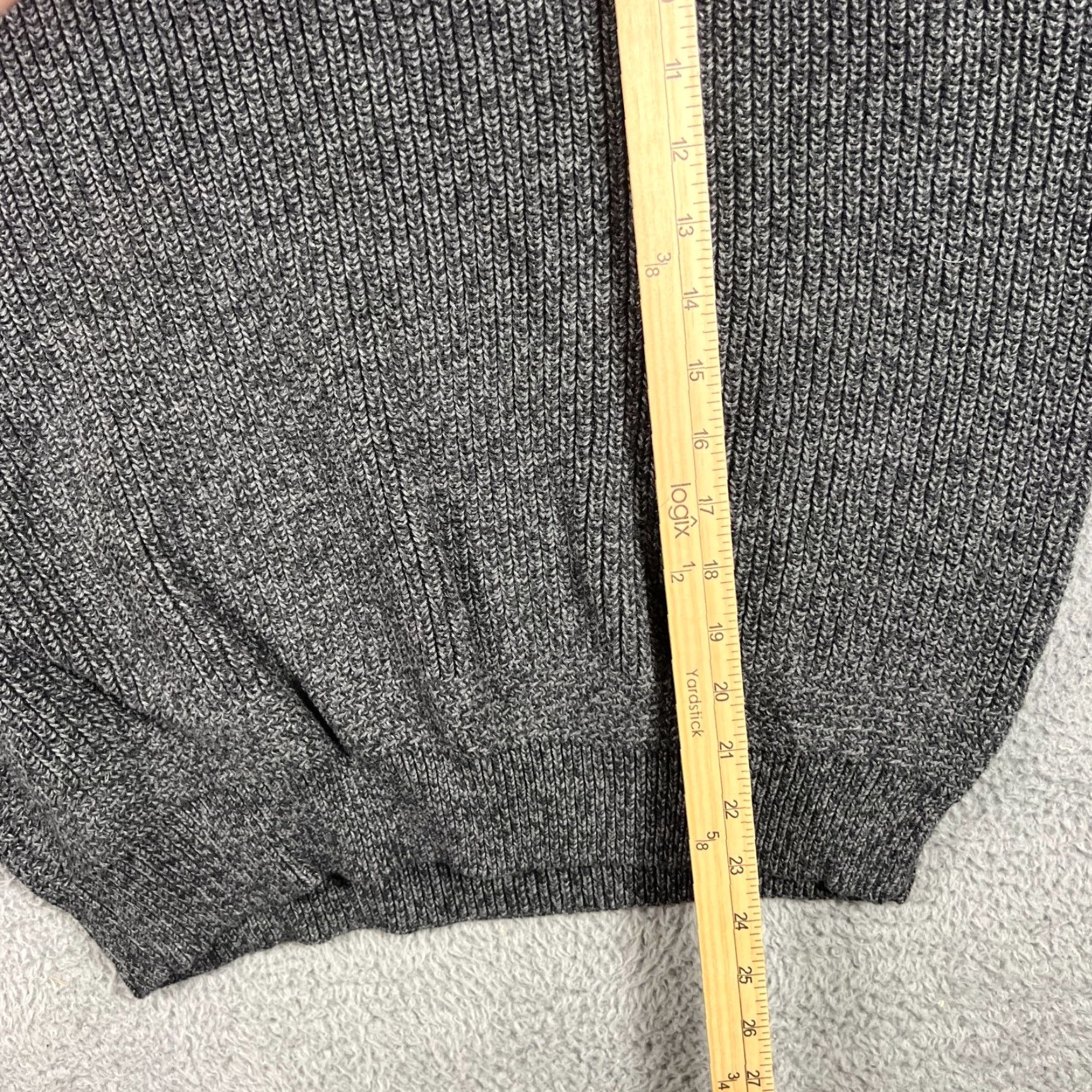 Vintage Vintage Cabela's Men's Sweater Henley Long Sleeve Heavyweight Cotton Fall Winter Gray L Size US L / EU 52-54 / 3 - 4 Thumbnail